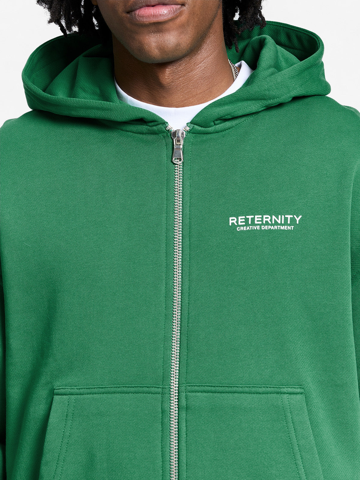 CREATIVE DEPT ZIP-HOODIE - GREEN