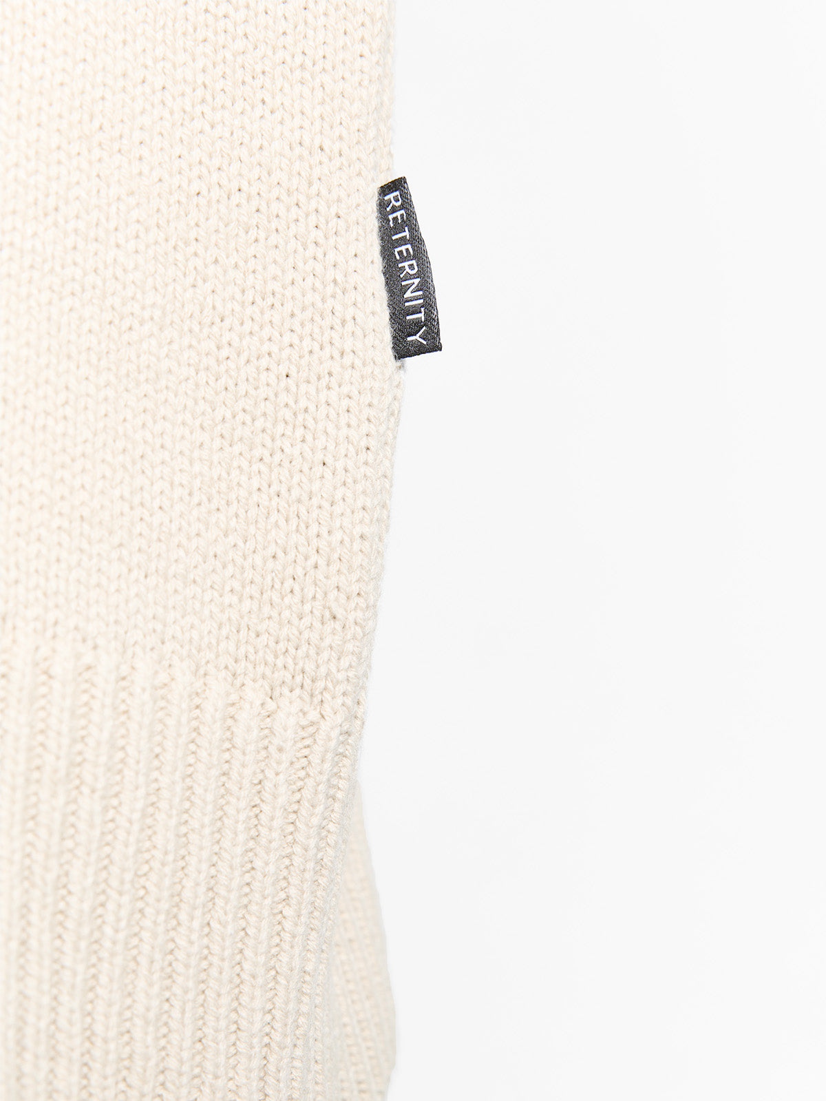 ÉVÉNIE LOGO KNIT SWEATER - CREAM