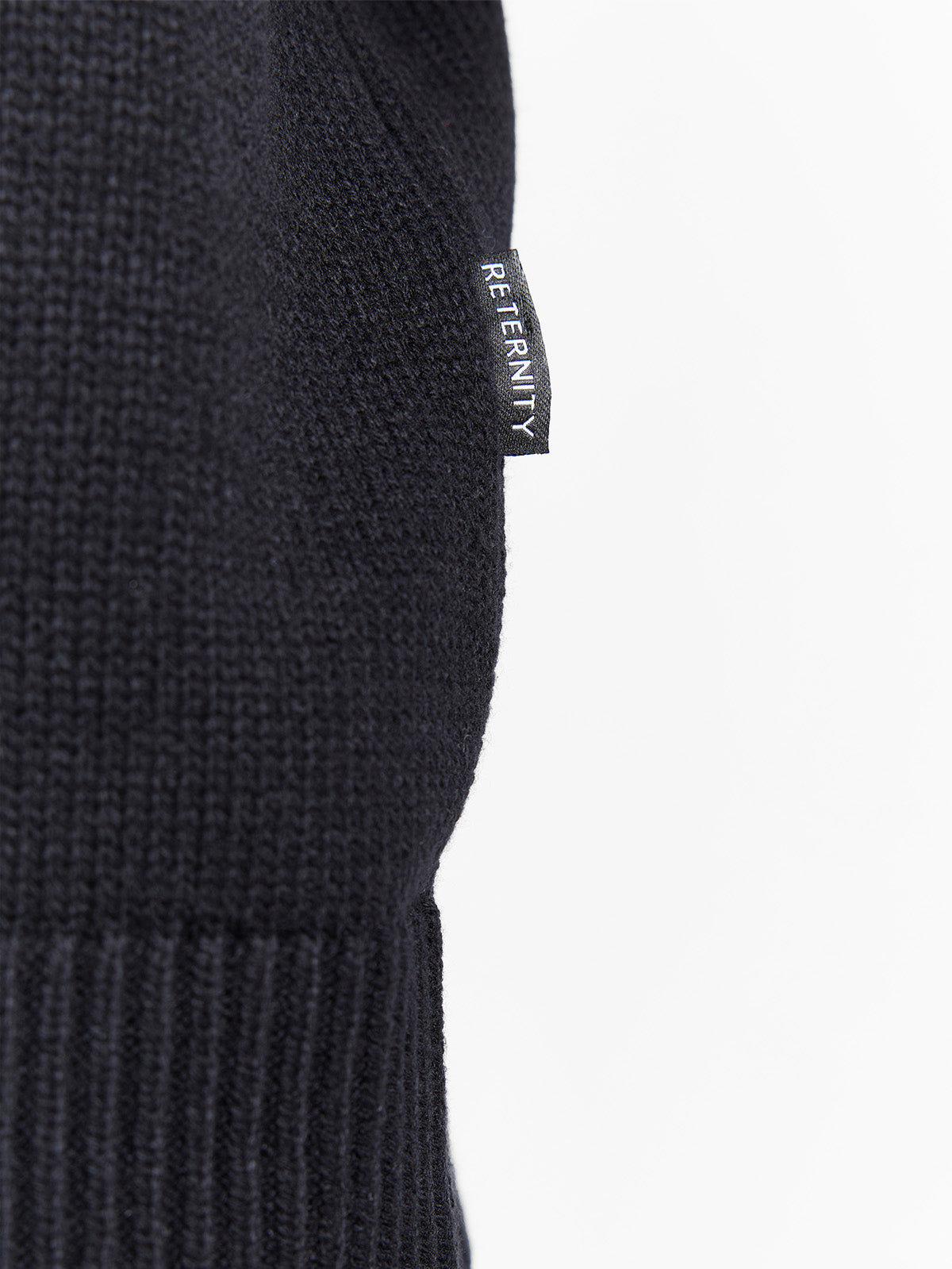 ÉVÉNIE LOGO KNIT SWEATER - BLACK
