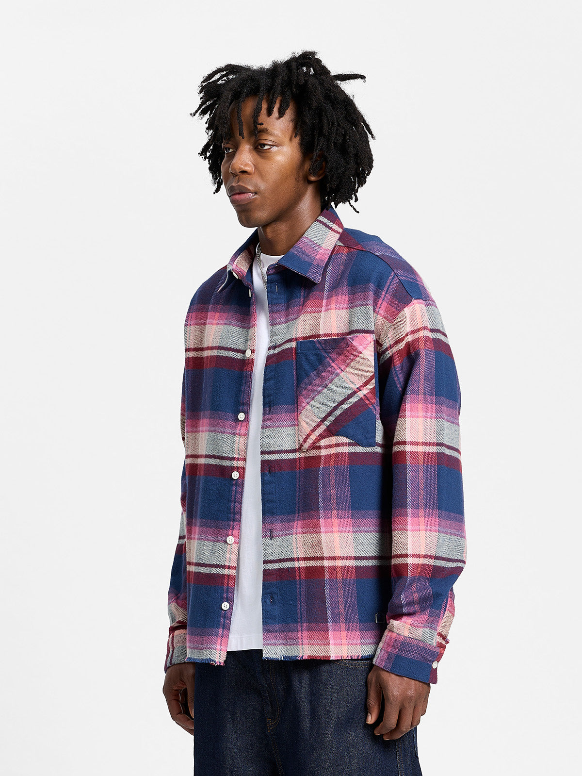 CREATIVE DEPT LOGO FLANNEL - PURPLE