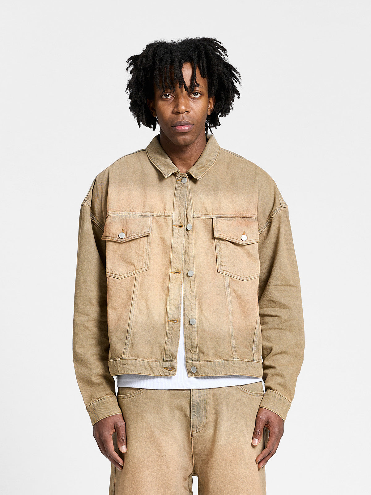 ESSENTIAL DENIM JACKET - SAND WASH