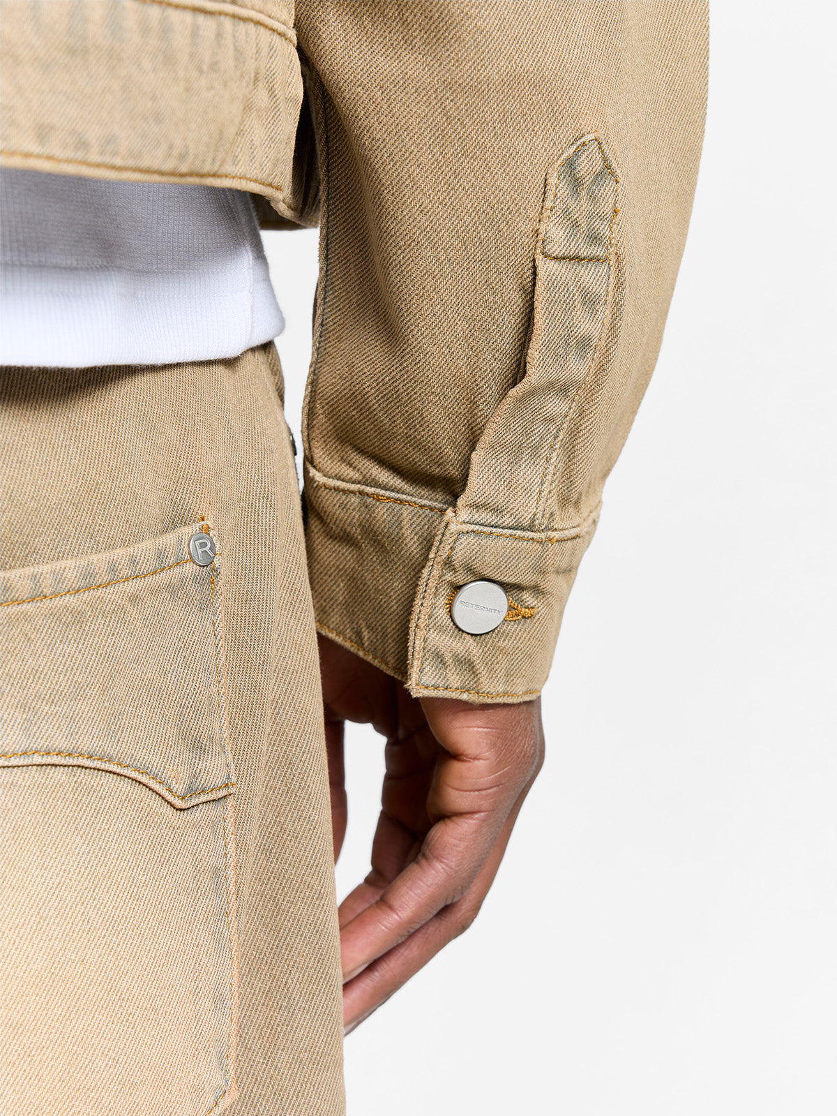 ESSENTIAL DENIM JACKET - SAND WASH