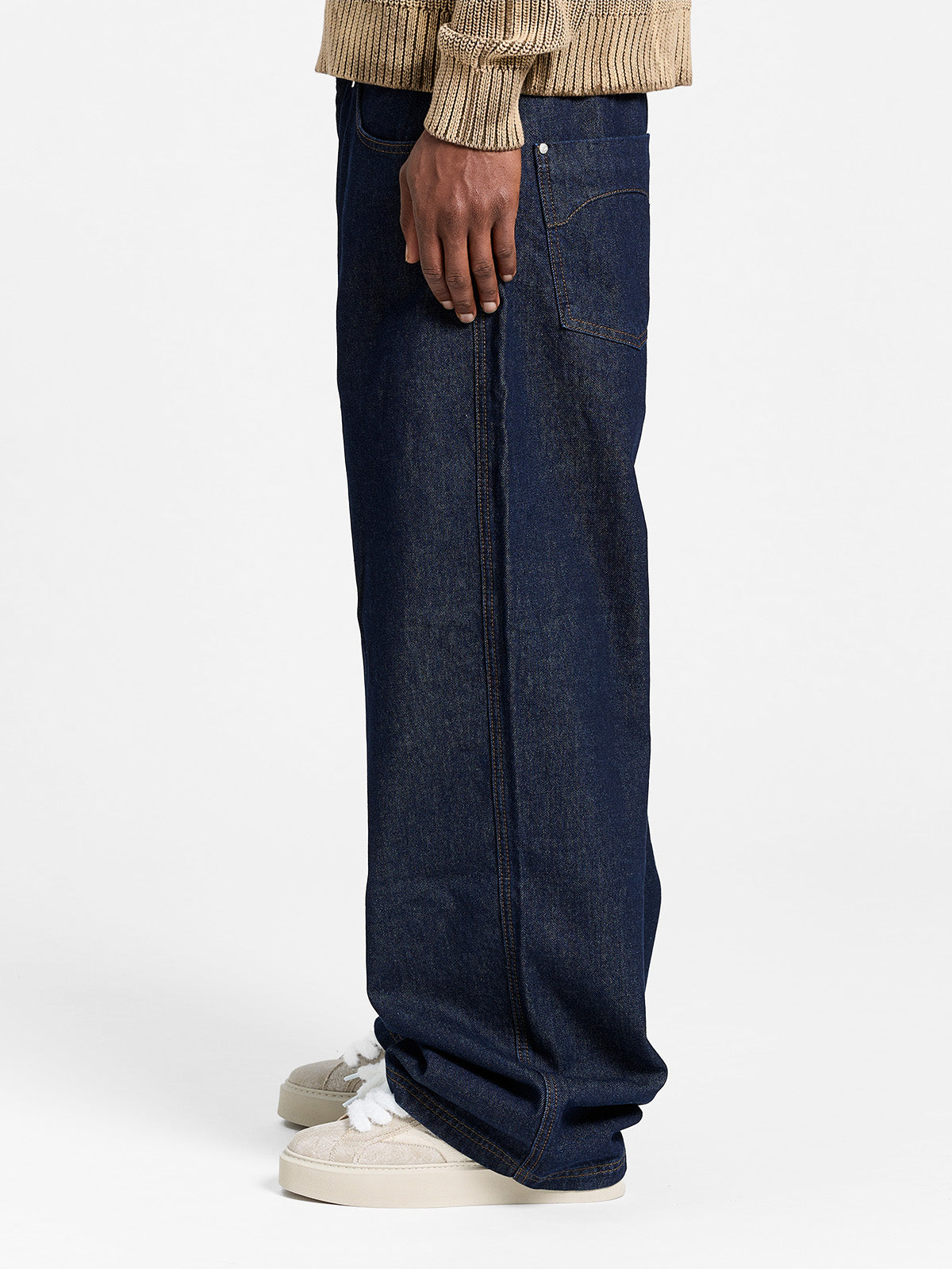 ESSENTIAL BAGGY DENIM - RAW INDIGO