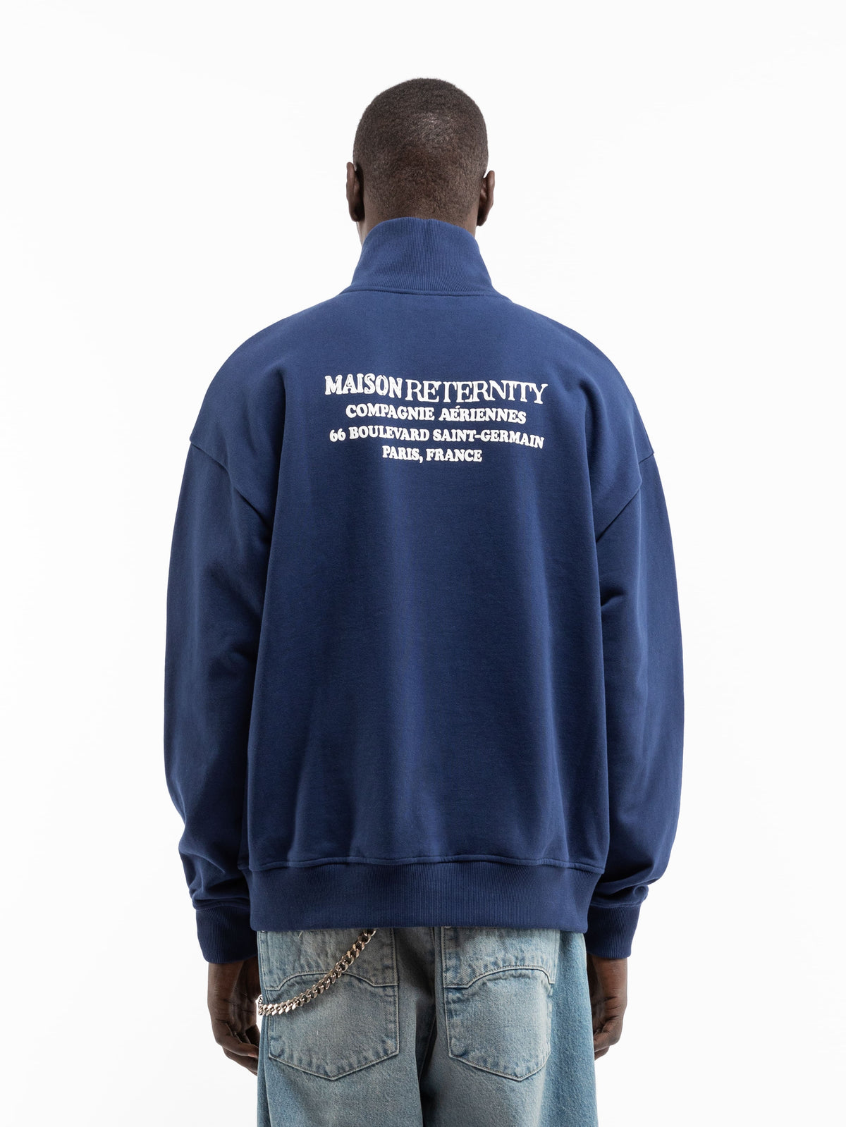 SAINT GERMAIN HALF ZIP - NAVY