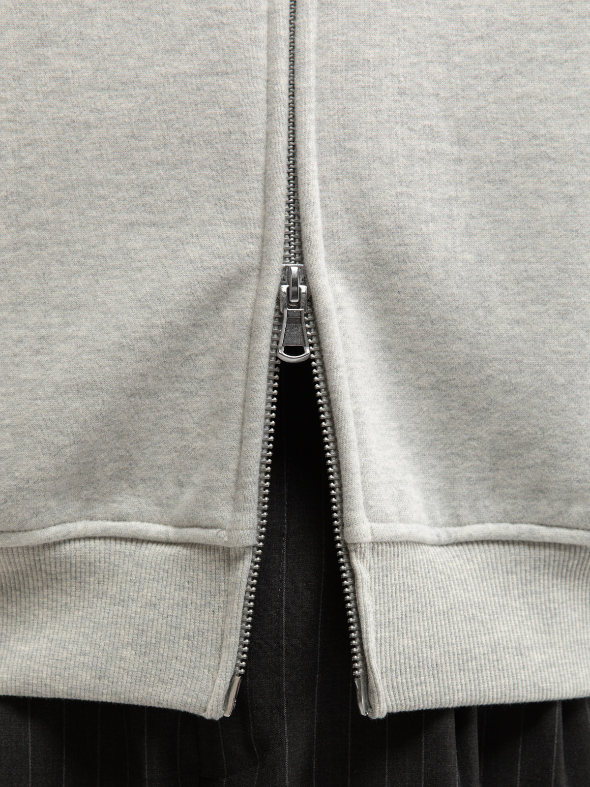 VINTAGE ZIPPER - GREY MELANGE