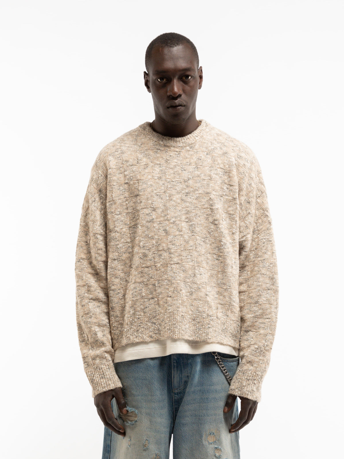 ARTISAN KNIT SWEATER - SAND