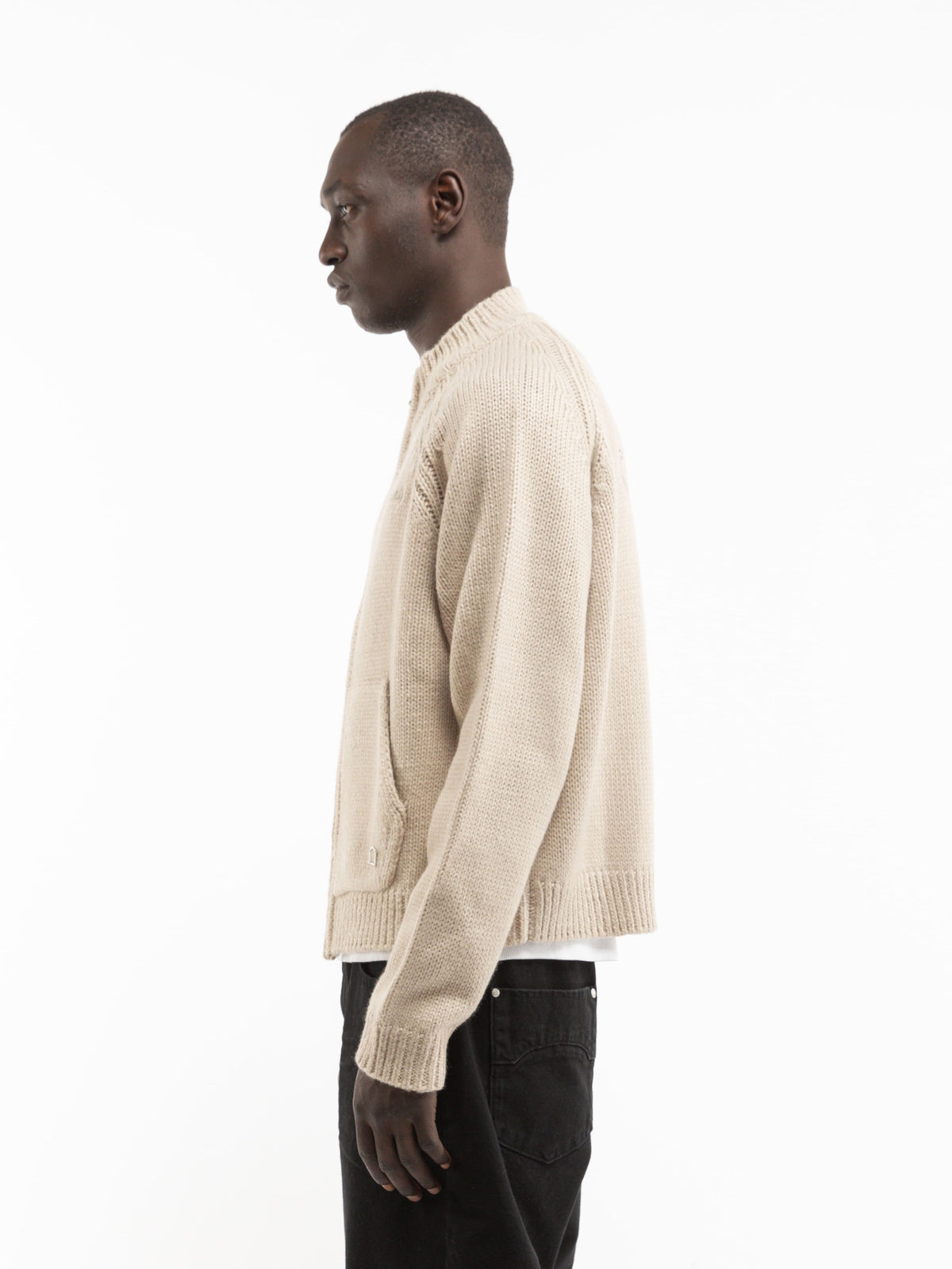 ÉCLAT KNIT ZIPPER - CREME