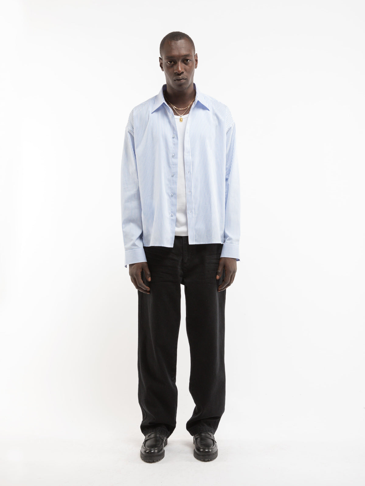BOULEVARD SHIRT - BLUE/WHITE