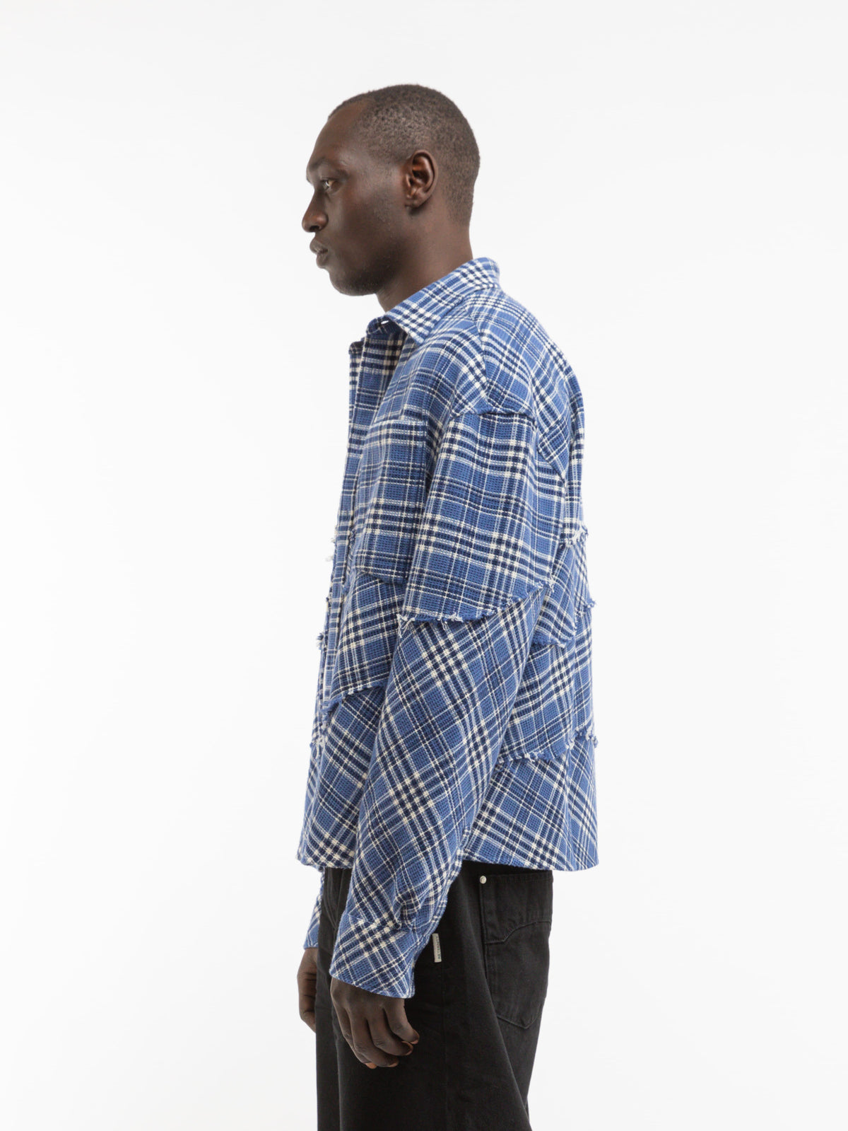 LE TISSÉ WAFFLE SHIRT - BLUE