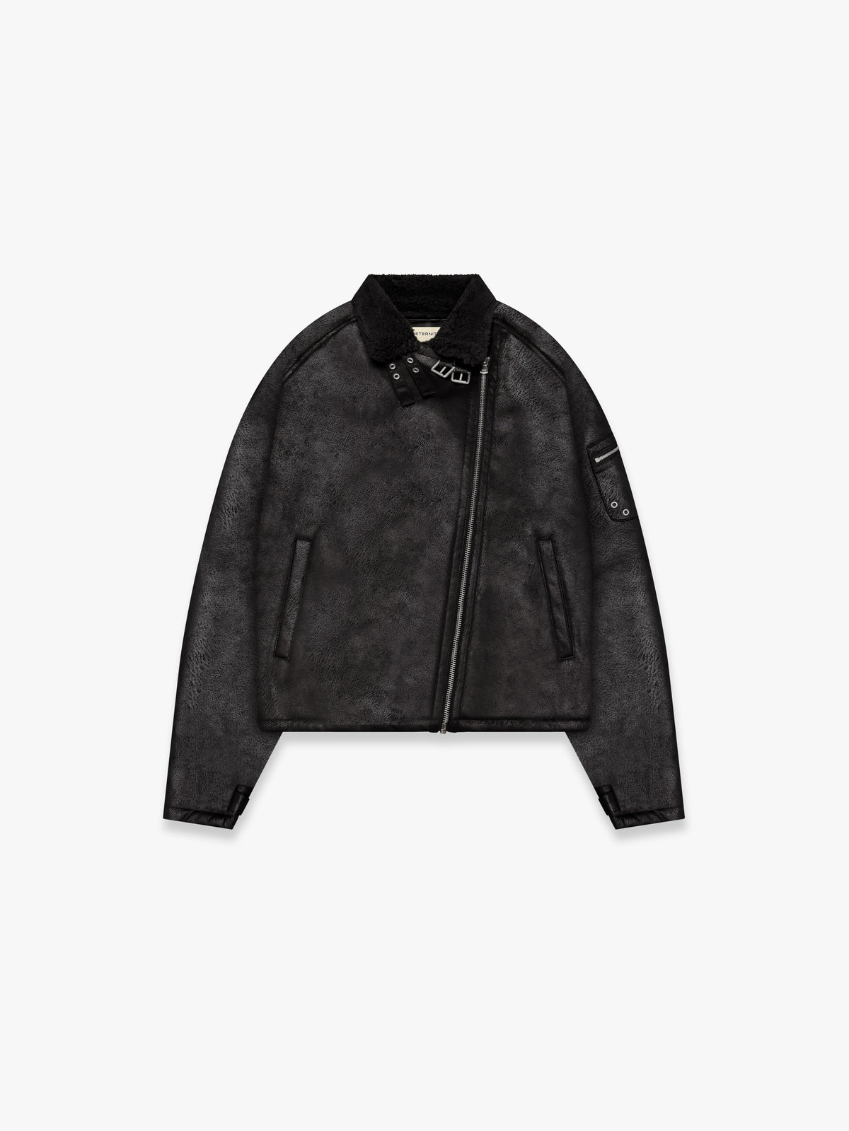 AÉRO SHEARLING JACKET - BLACK