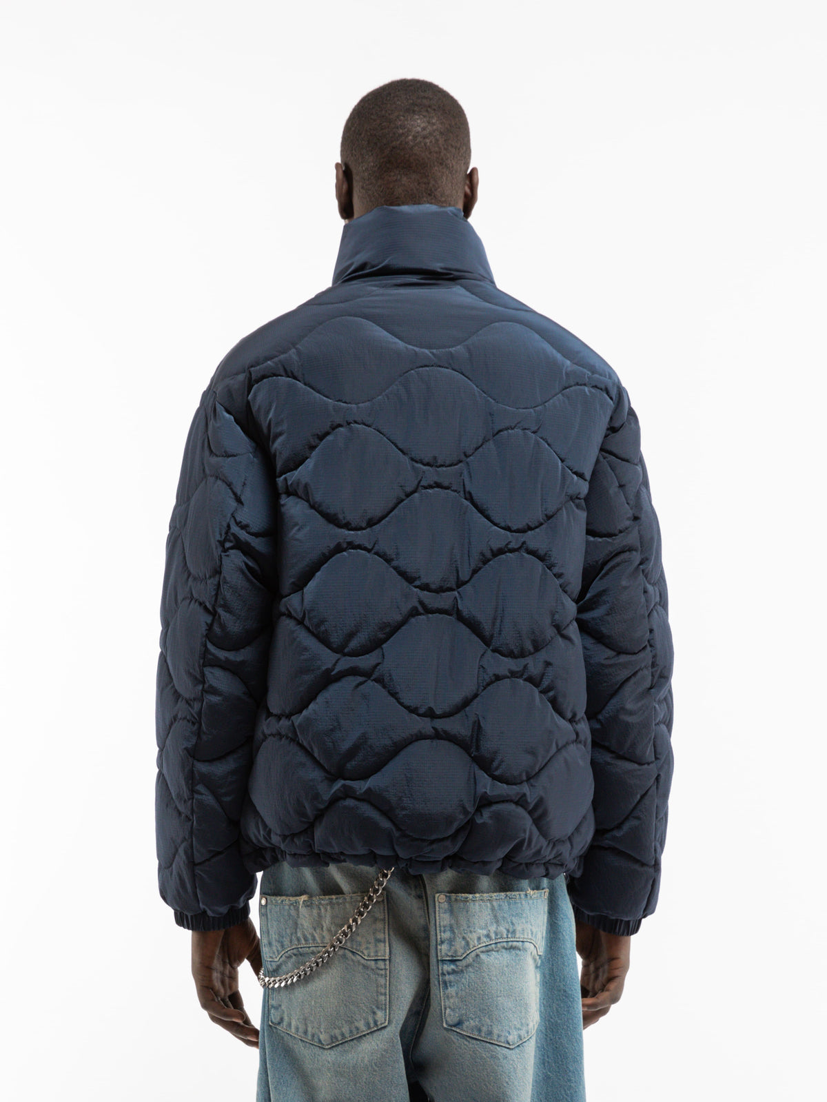 MAISON QUILTED PUFFER JACKET - BLUE