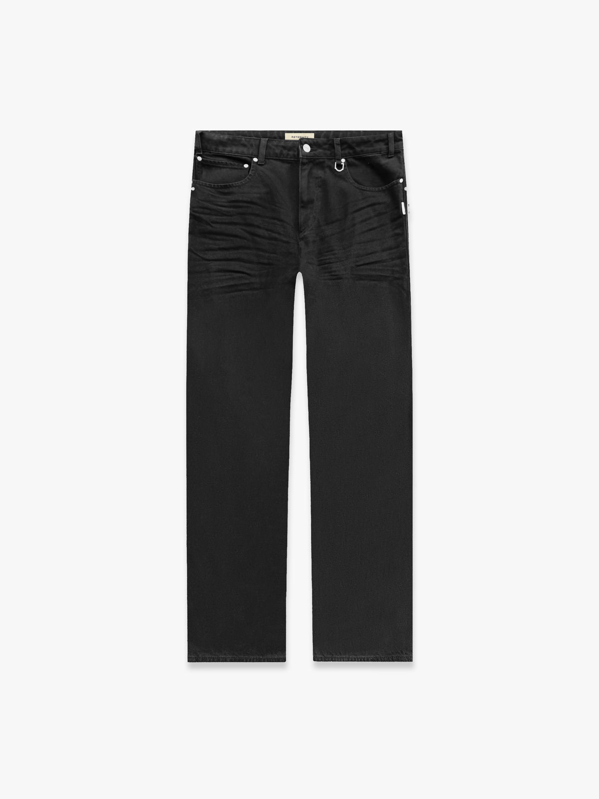 ESSENTIAL STRAIGHT FIT DENIM - DEEP BLACK