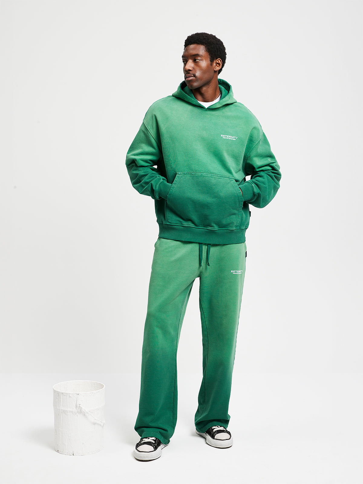 CREATIVE DEPT HOODIE - FADED GREEN