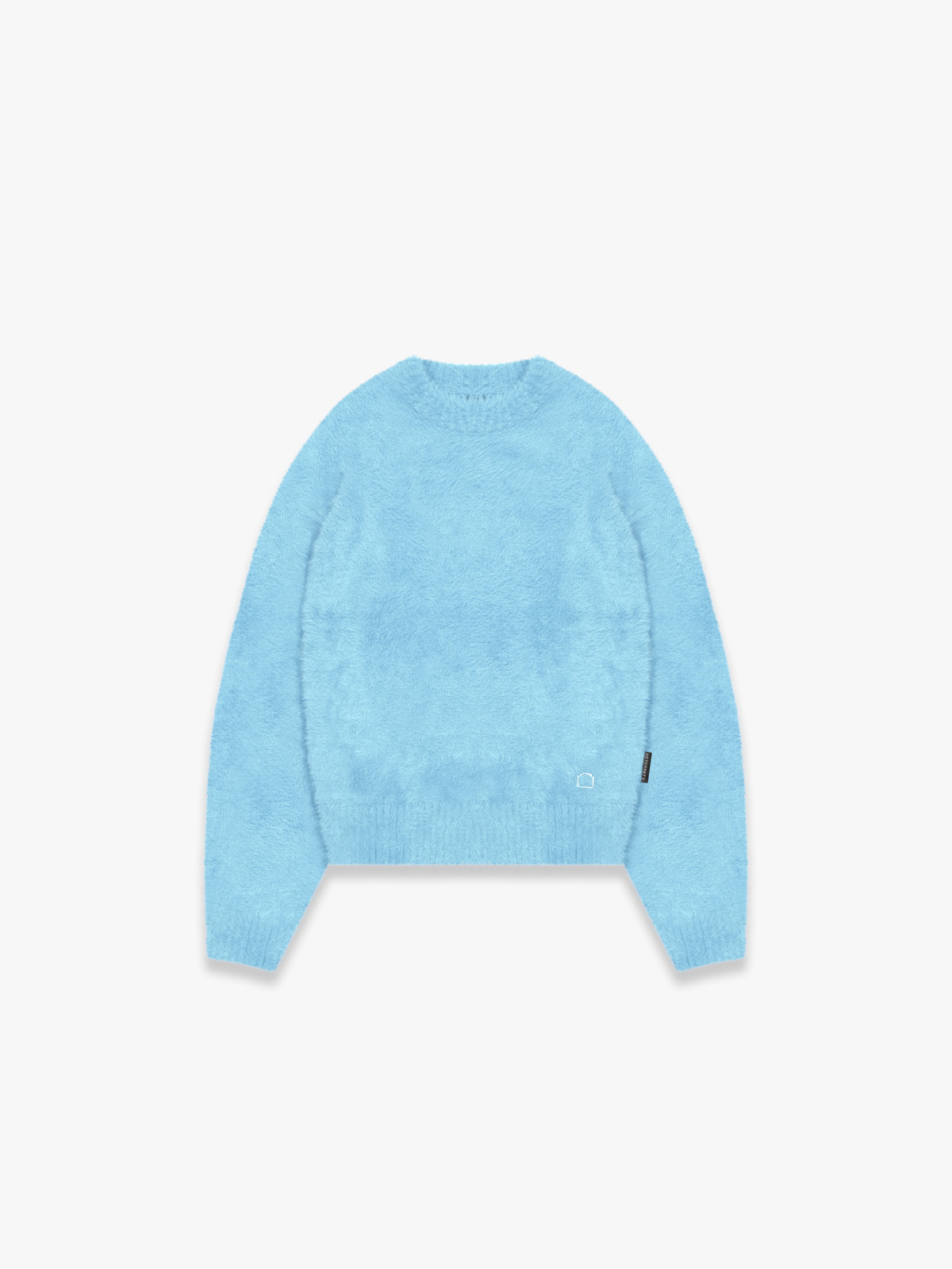 ESSENTIAL FURRY KNIT SWEATER - LIGHT BLUE