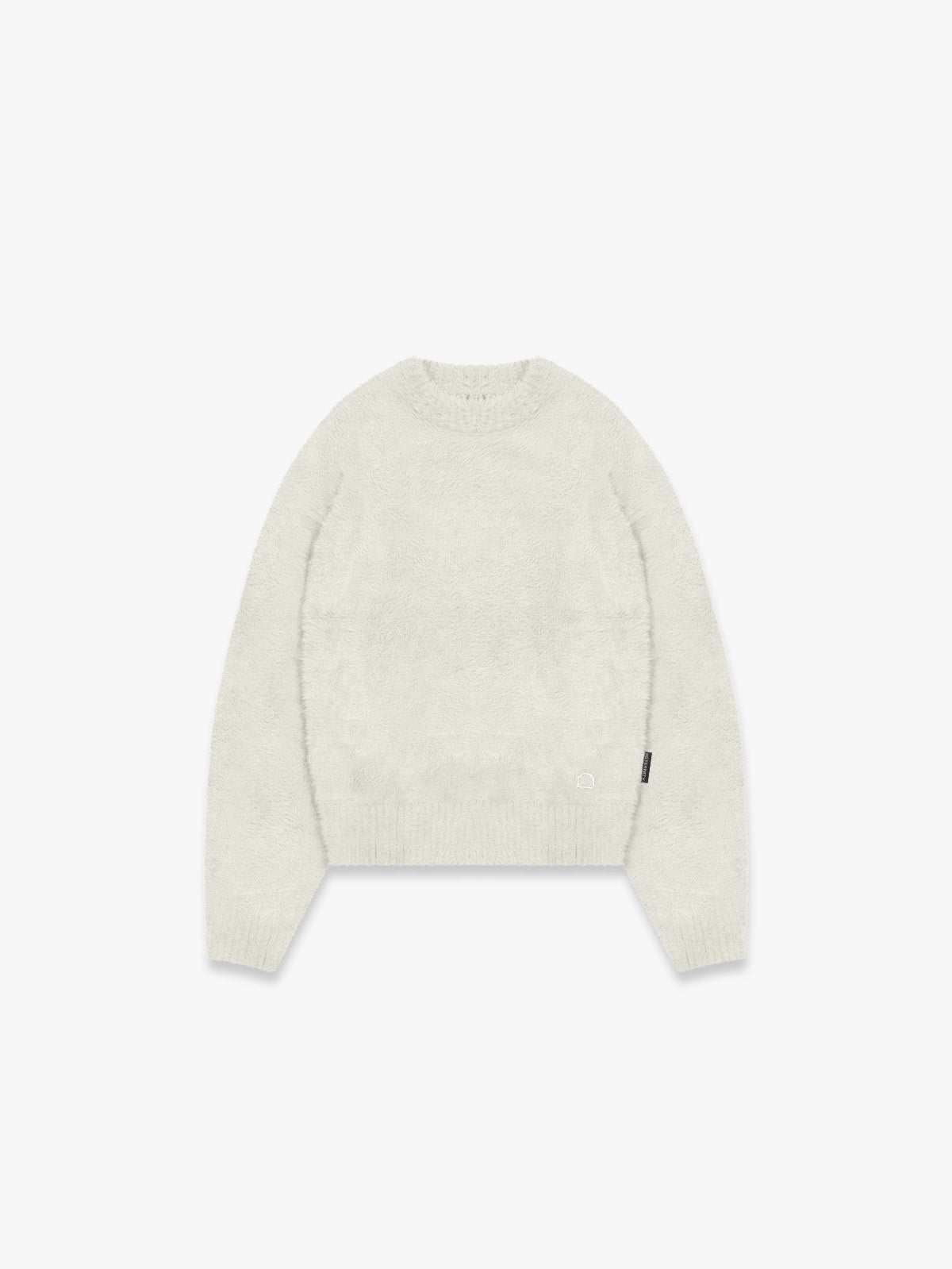 ESSENTIAL FURRY KNIT SWEATER - CREAM