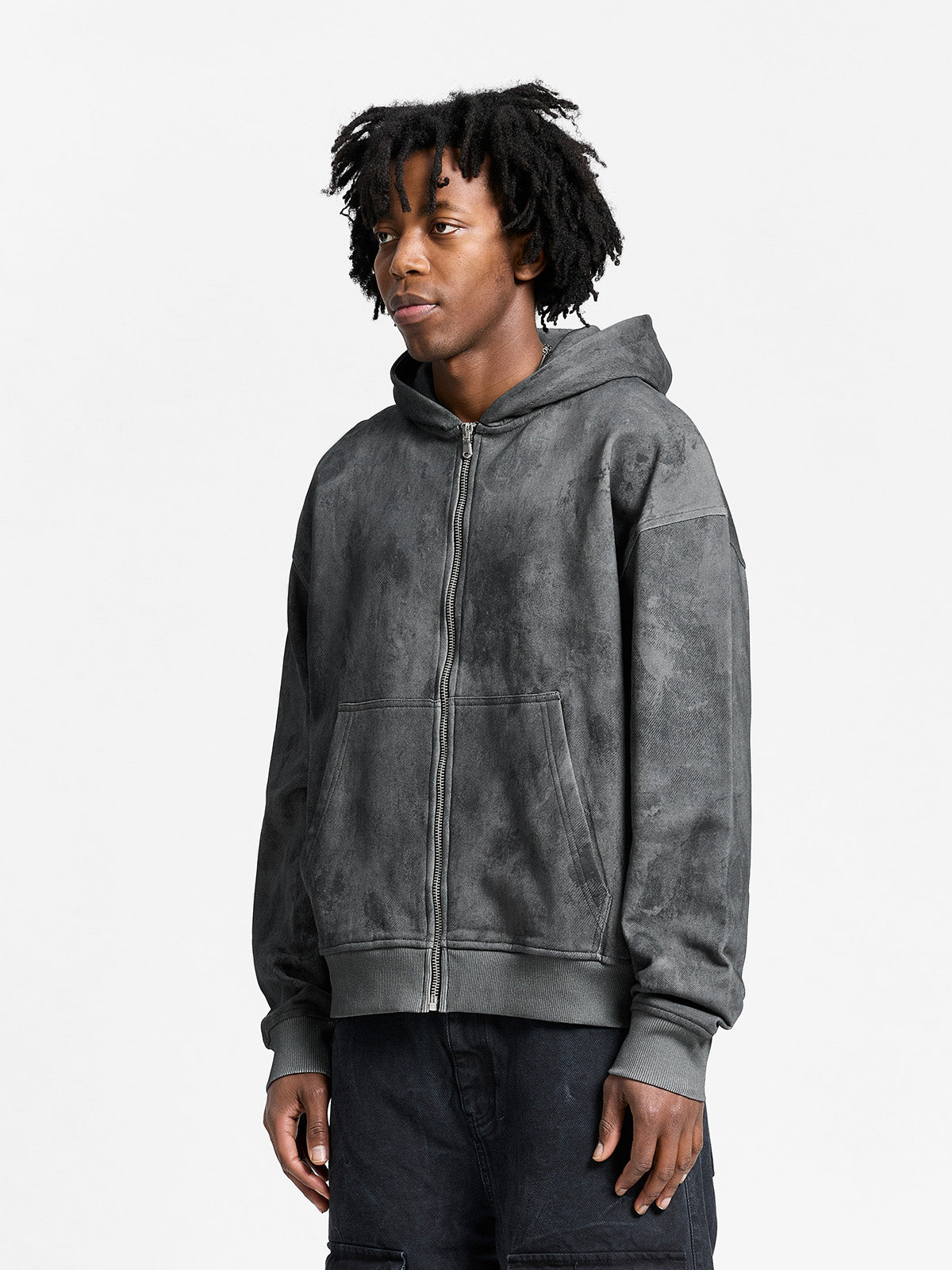 DÉLIRIA ZIP HOODIE - BLACK