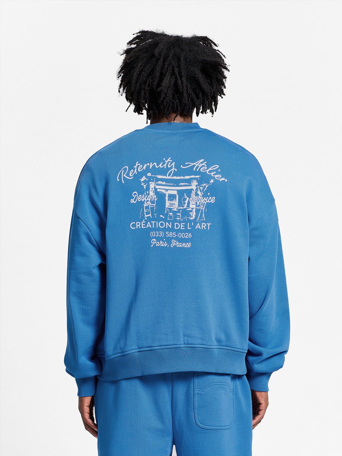 DE L'ART CREWNECK - BLUE