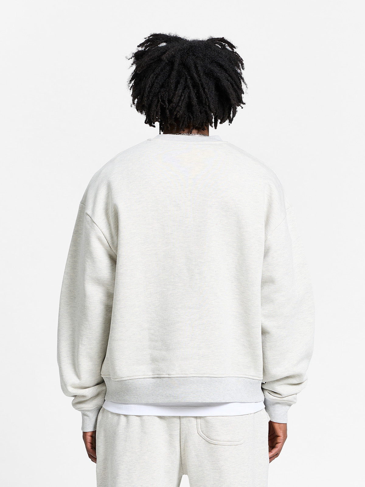 ATELIER EMBLEM CREWNECK - MELANGE GREY