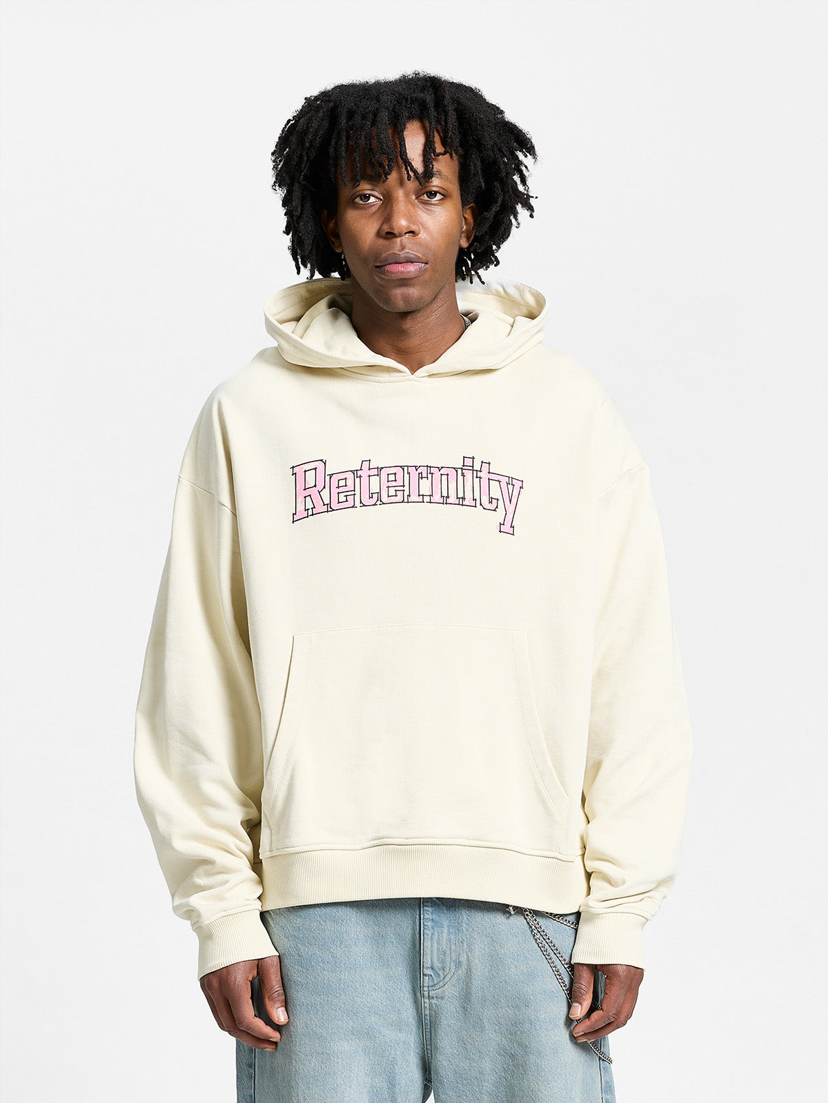 WATERCOLOR HOODIE - CREAM