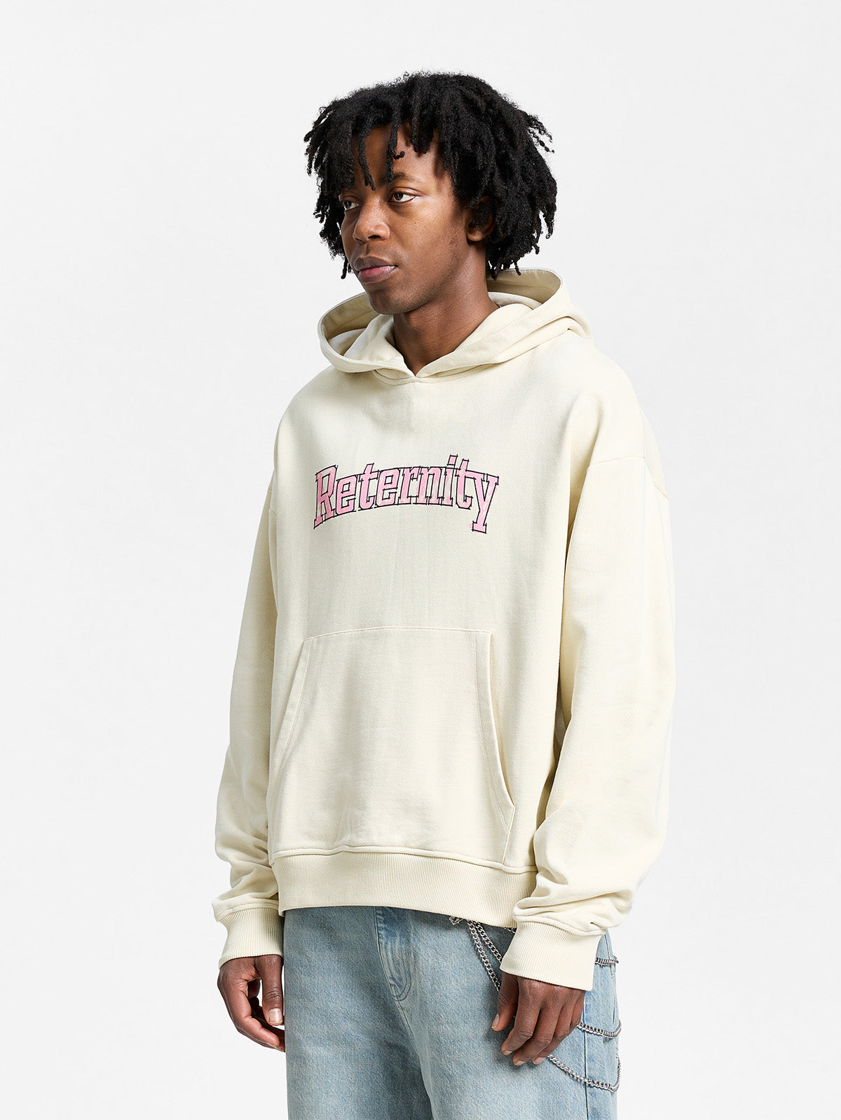 WATERCOLOR HOODIE - CREAM