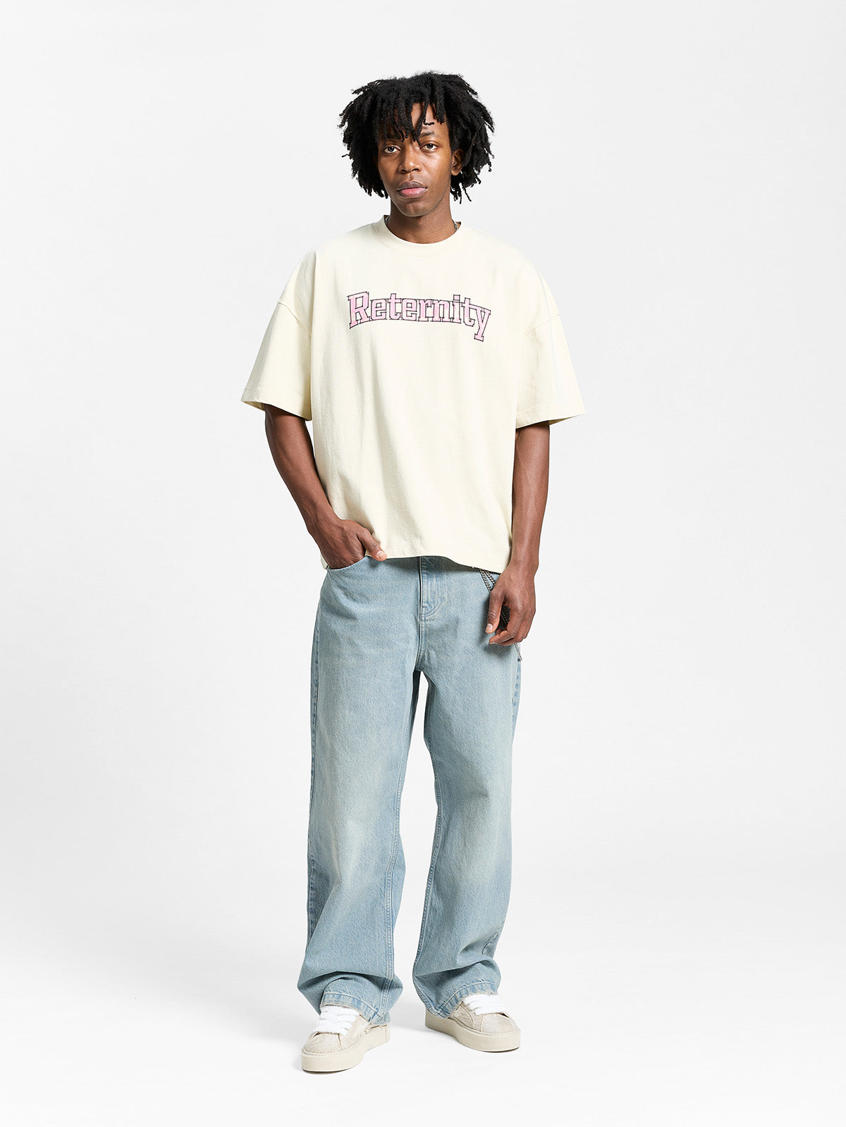 WATERCOLOR T-SHIRT - CREAM