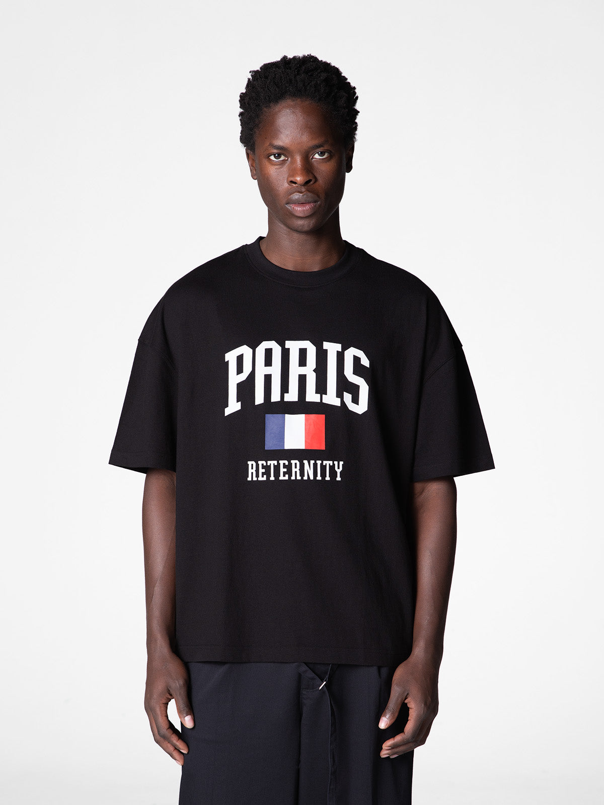 PARIS SOUVENIR T-SHIRT - BLACK