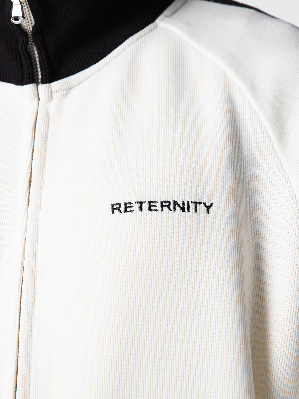 STUDIO KNIT TRACK JACKET - CREAM