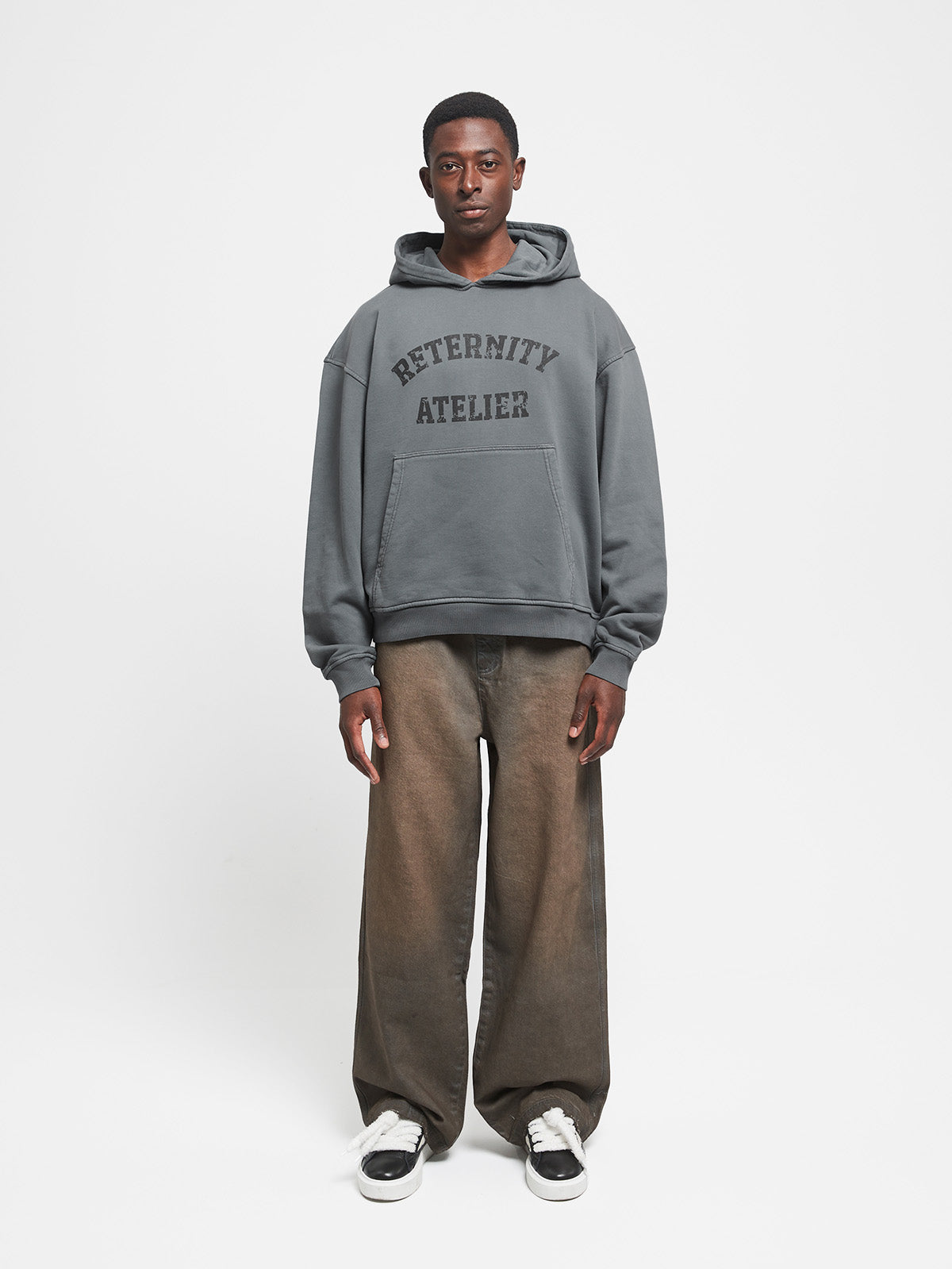 WASHED NOIR HOODIE - VINTAGE BLACK