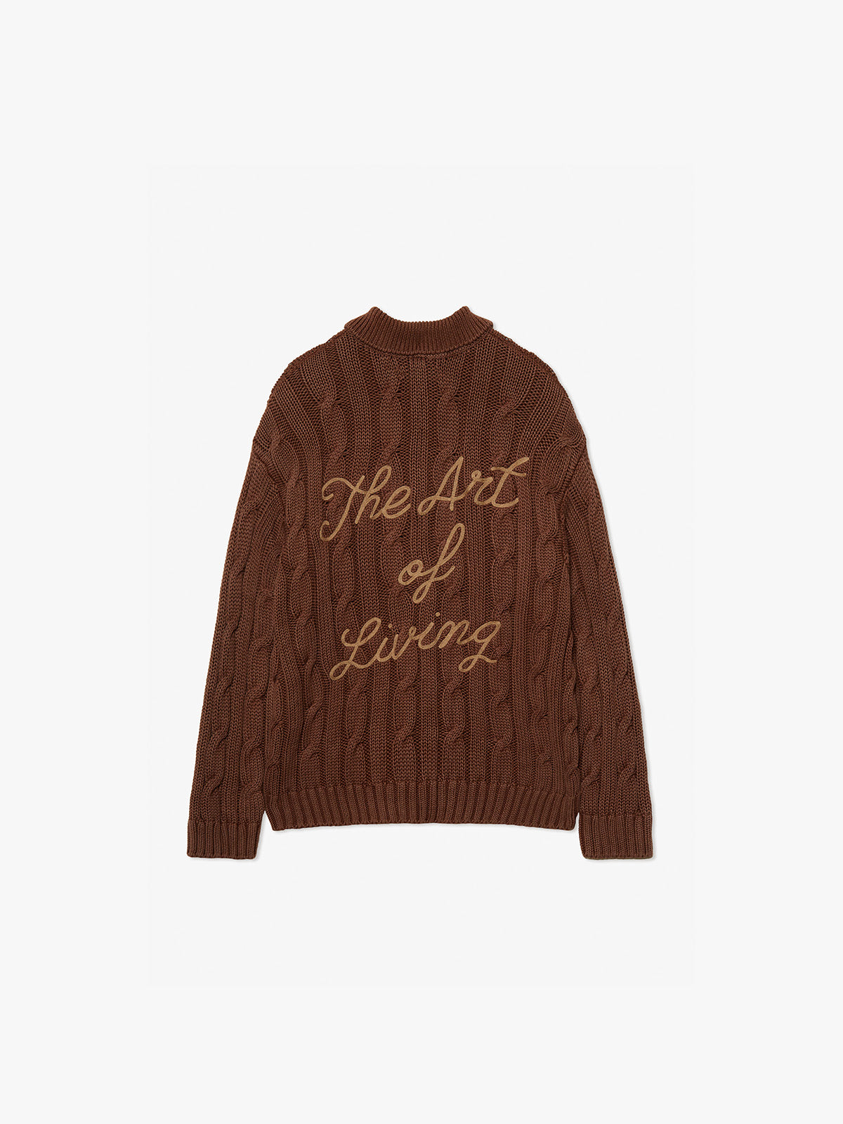 THE ART OF LIVING POLO KNIT - BROWN