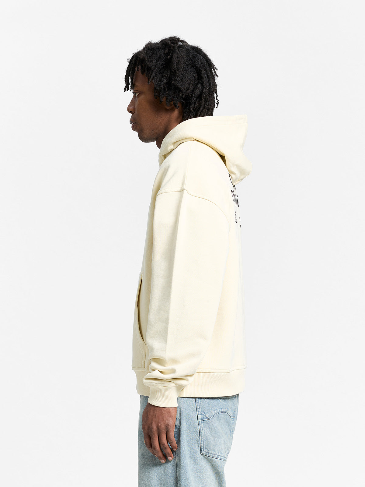 CREATIVE DEPT ZIP-HOODIE - CREAM