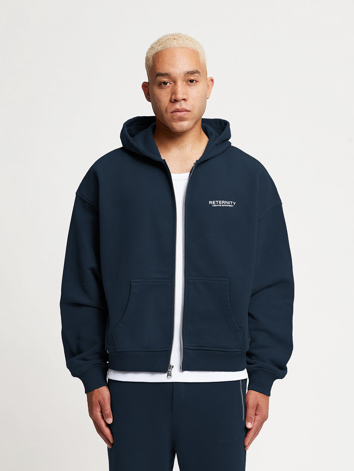 CREATIVE DEPT ZIP HOODIE - NAVY