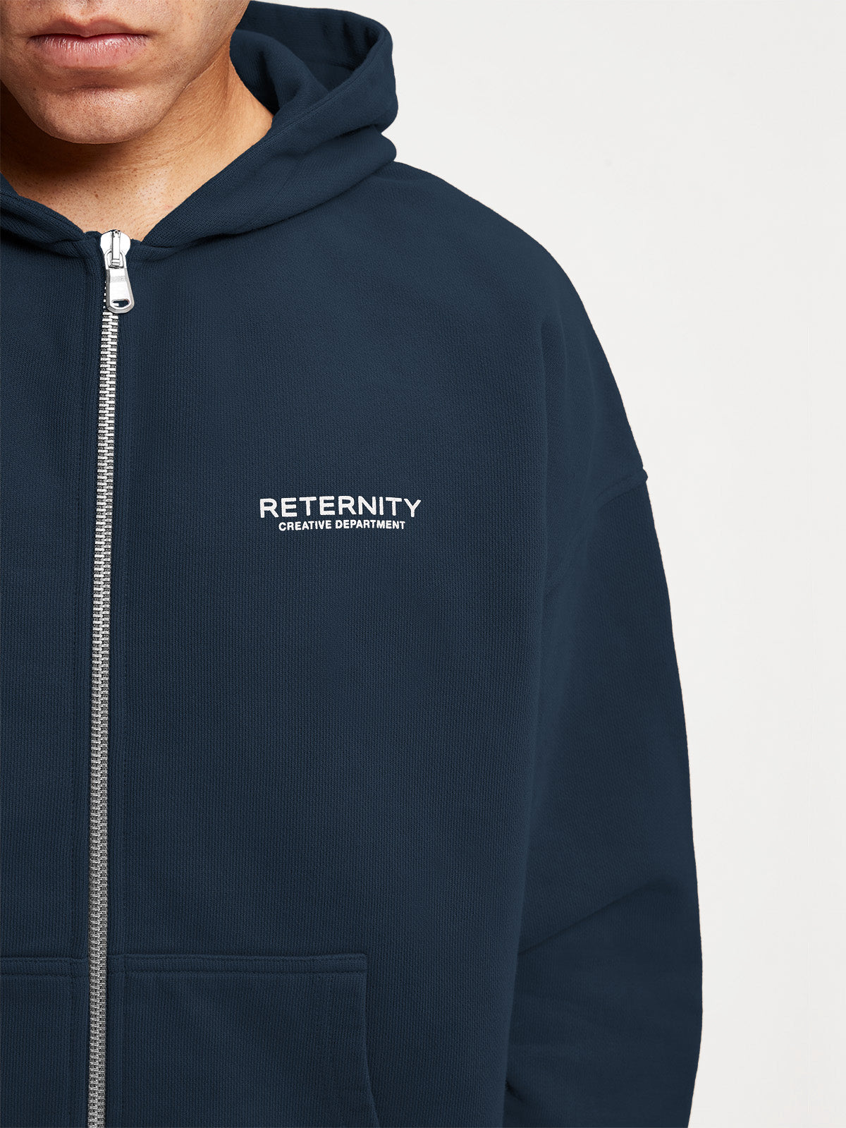 CREATIVE DEPT ZIP HOODIE - NAVY
