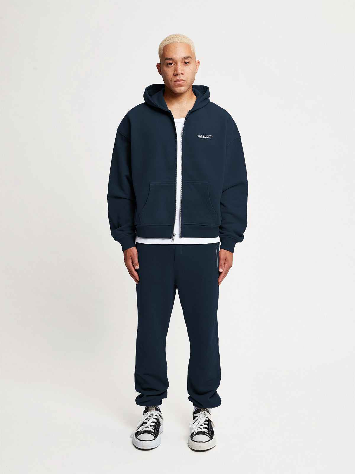 CREATIVE DEPT ZIP HOODIE - NAVY