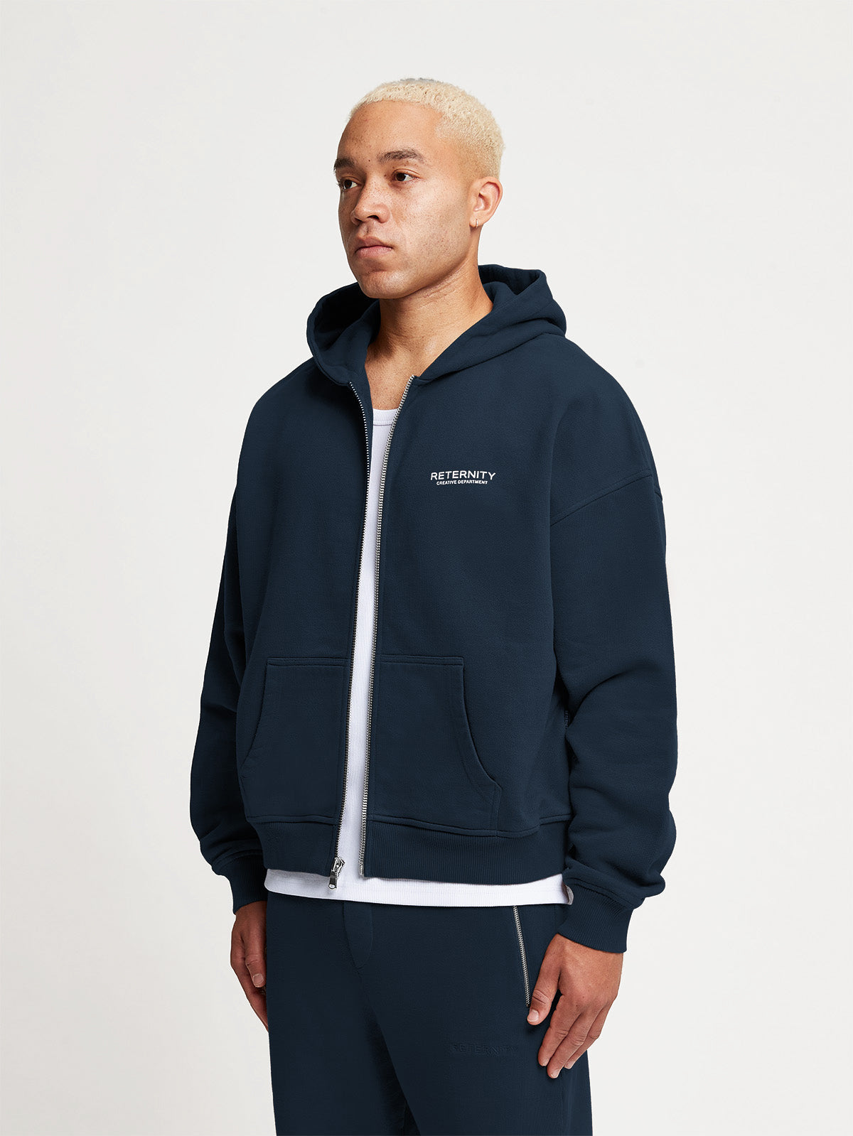 CREATIVE DEPT ZIP HOODIE - NAVY