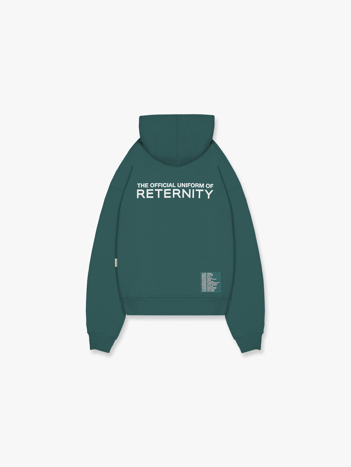ZIP HOODIE OFFICIAL UNIFORM - GREEN/IVORY