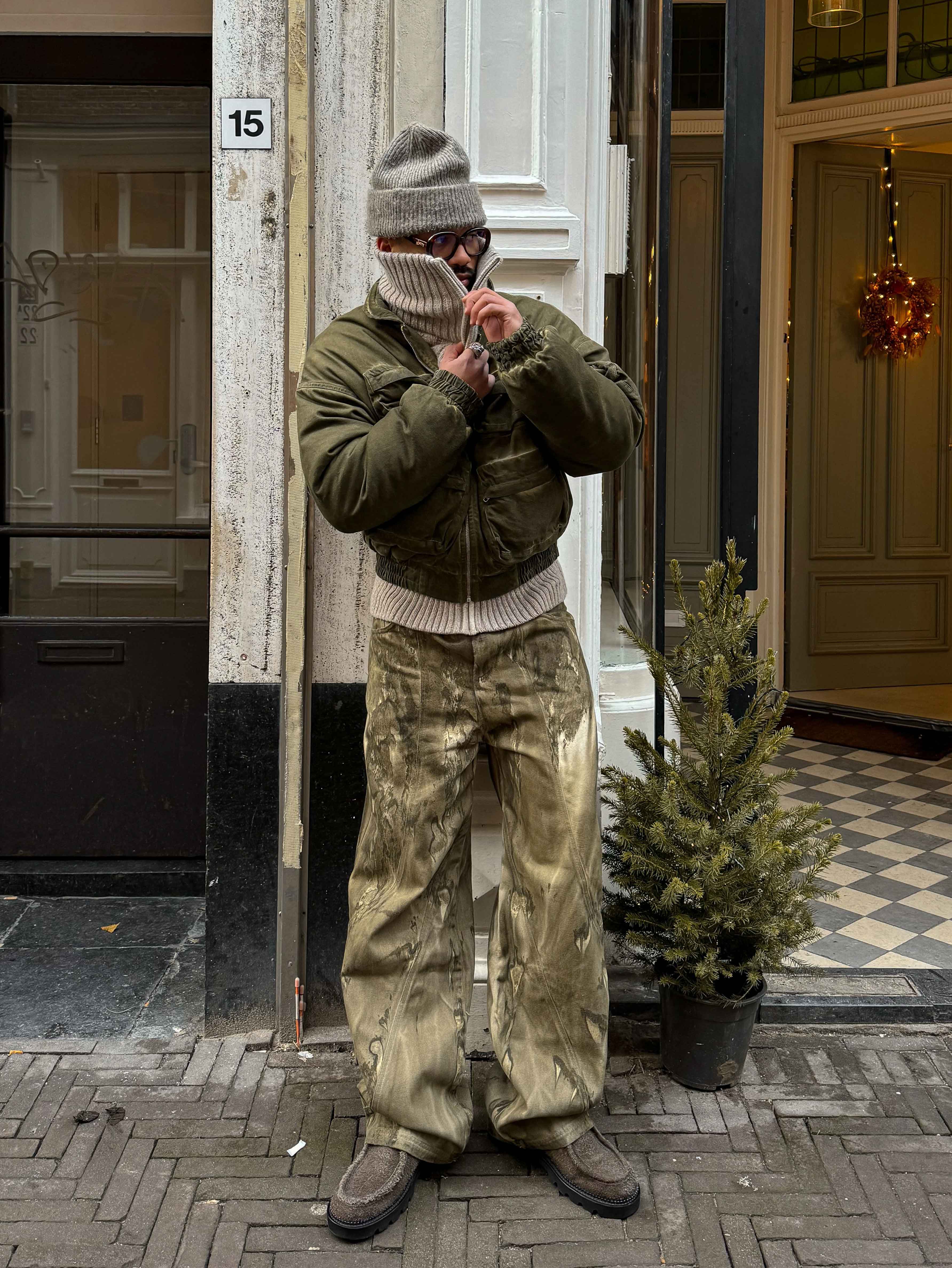 PÉTROLE DENIM - DIRTY GREEN