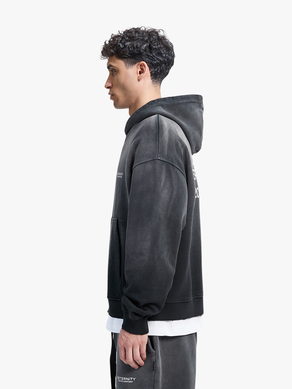 CREATIVE DEPT ZIP-HOODIE - FADED BLACK