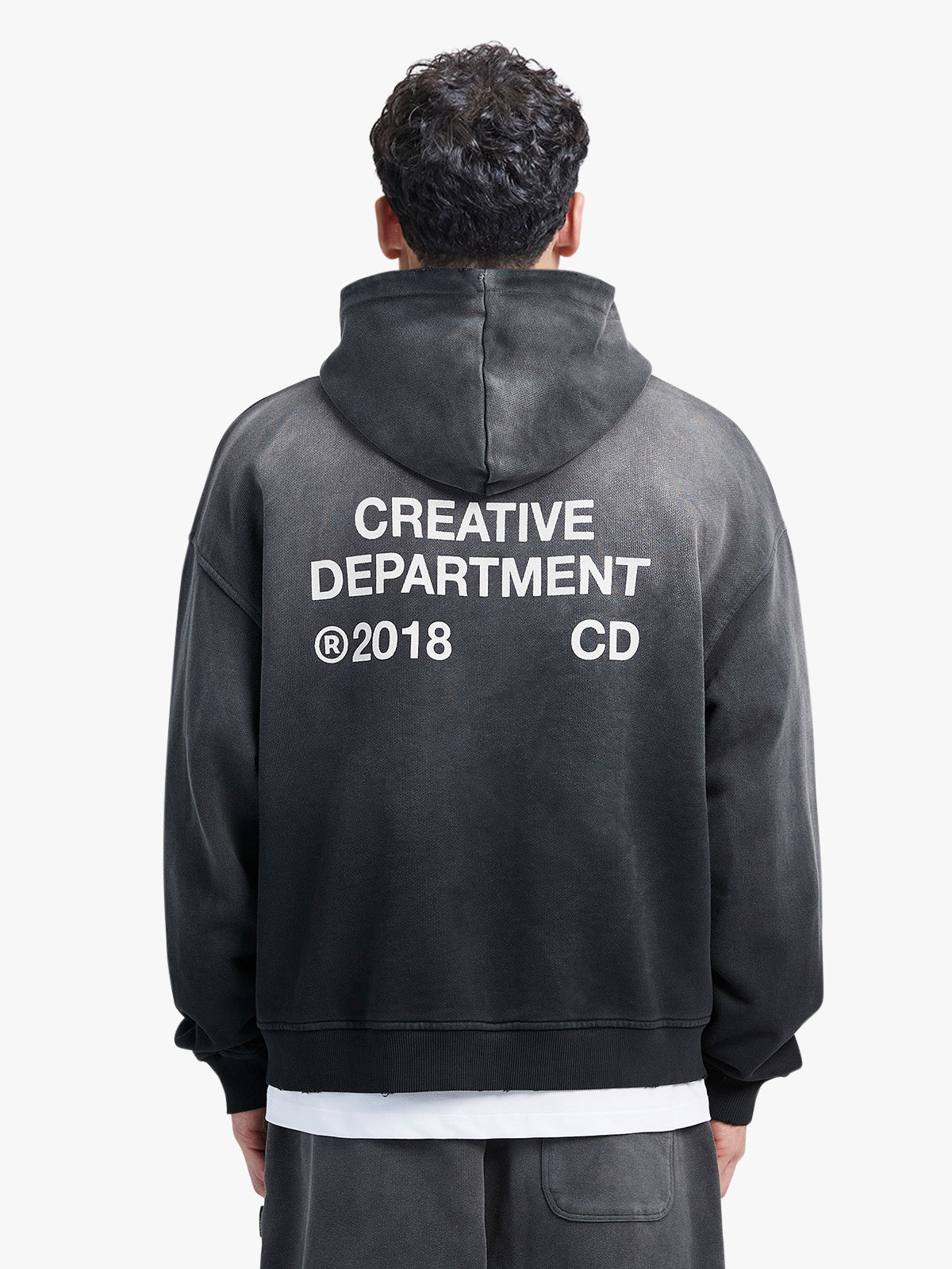 CREATIVE DEPT HOODIE - FADED BLACK