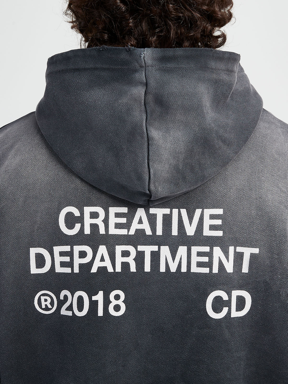 CREATIVE DEPT HOODIE - FADED BLACK