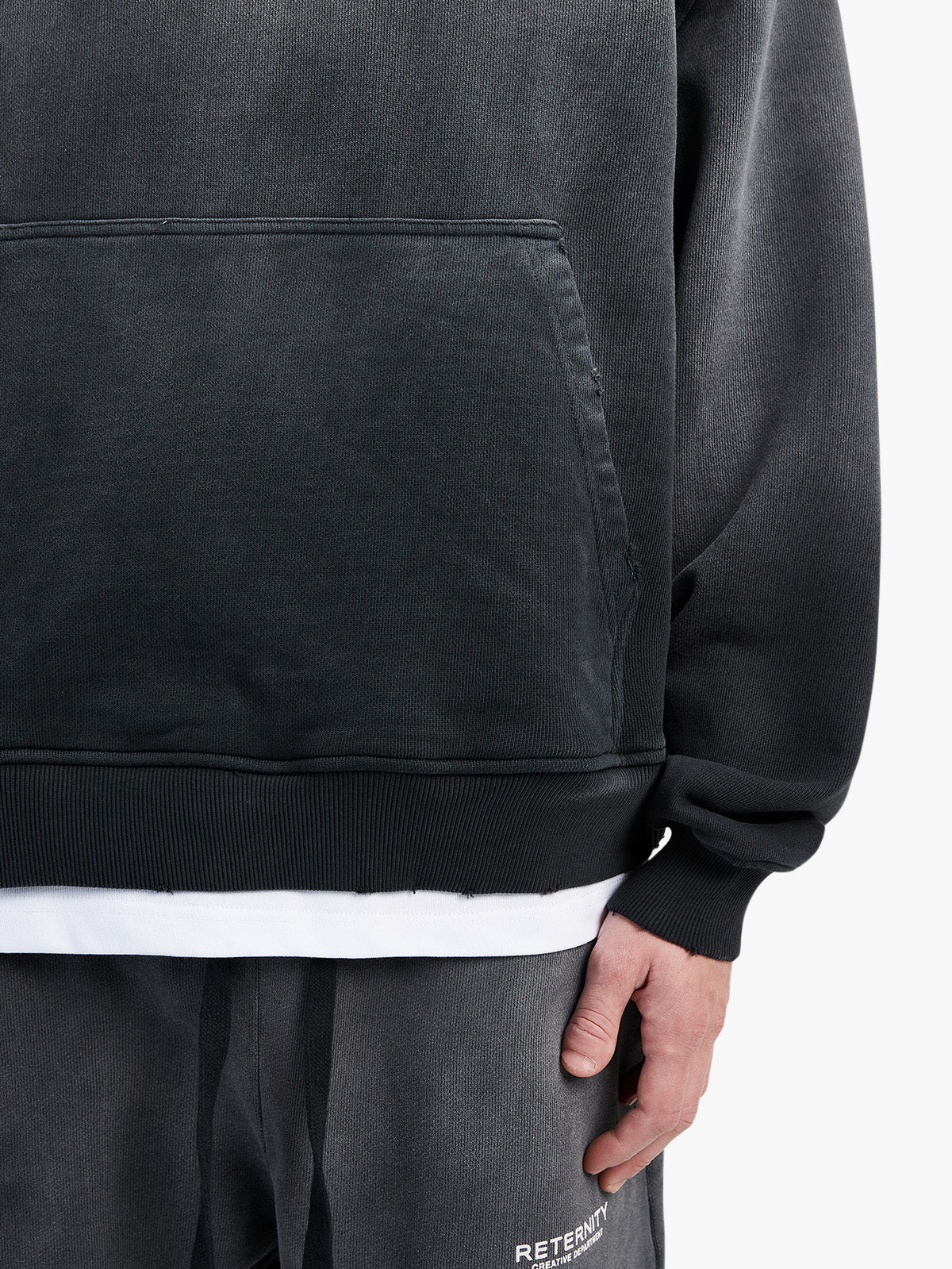 CREATIVE DEPT HOODIE - FADED BLACK