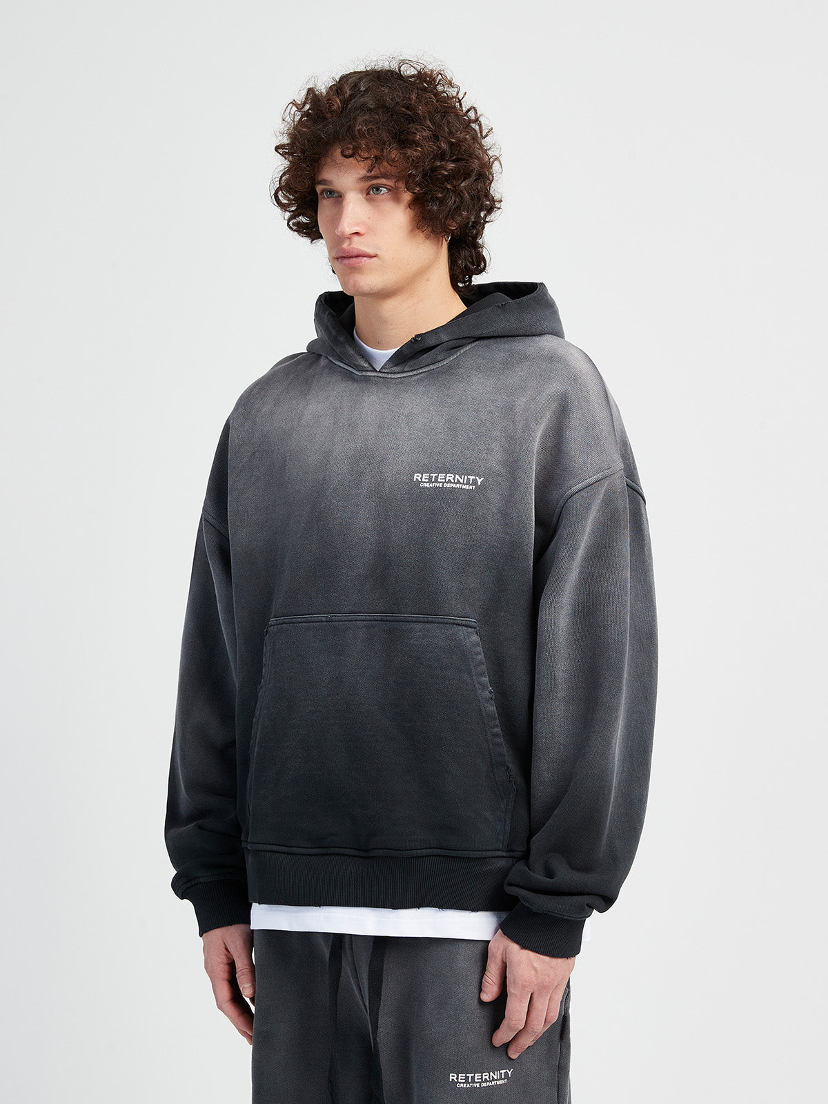 CREATIVE DEPT HOODIE - FADED BLACK