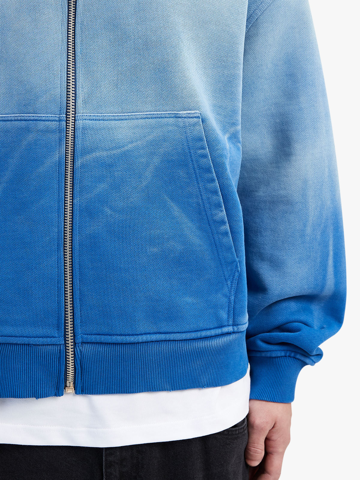 CREATIVE DEPT ZIP-HOODIE - FADED BLUE