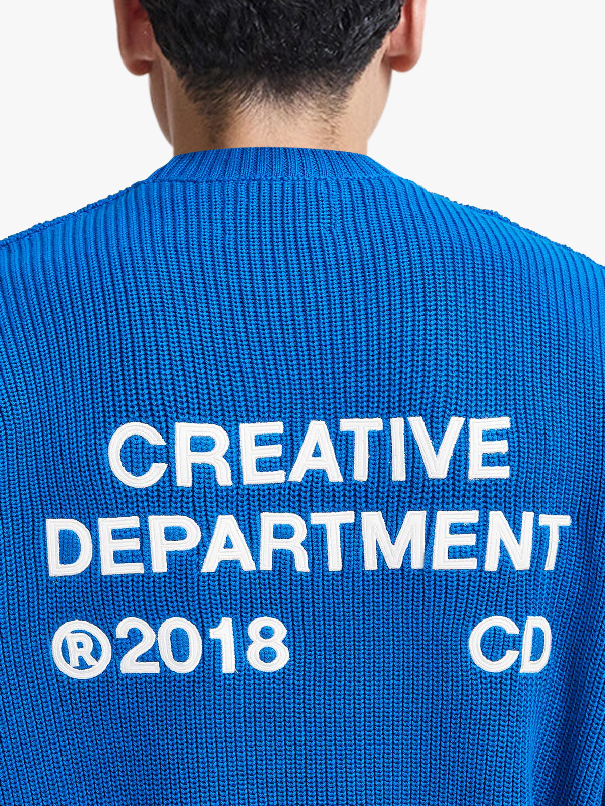 CREATIVE DEPT KNIT SWEATER - BLUE