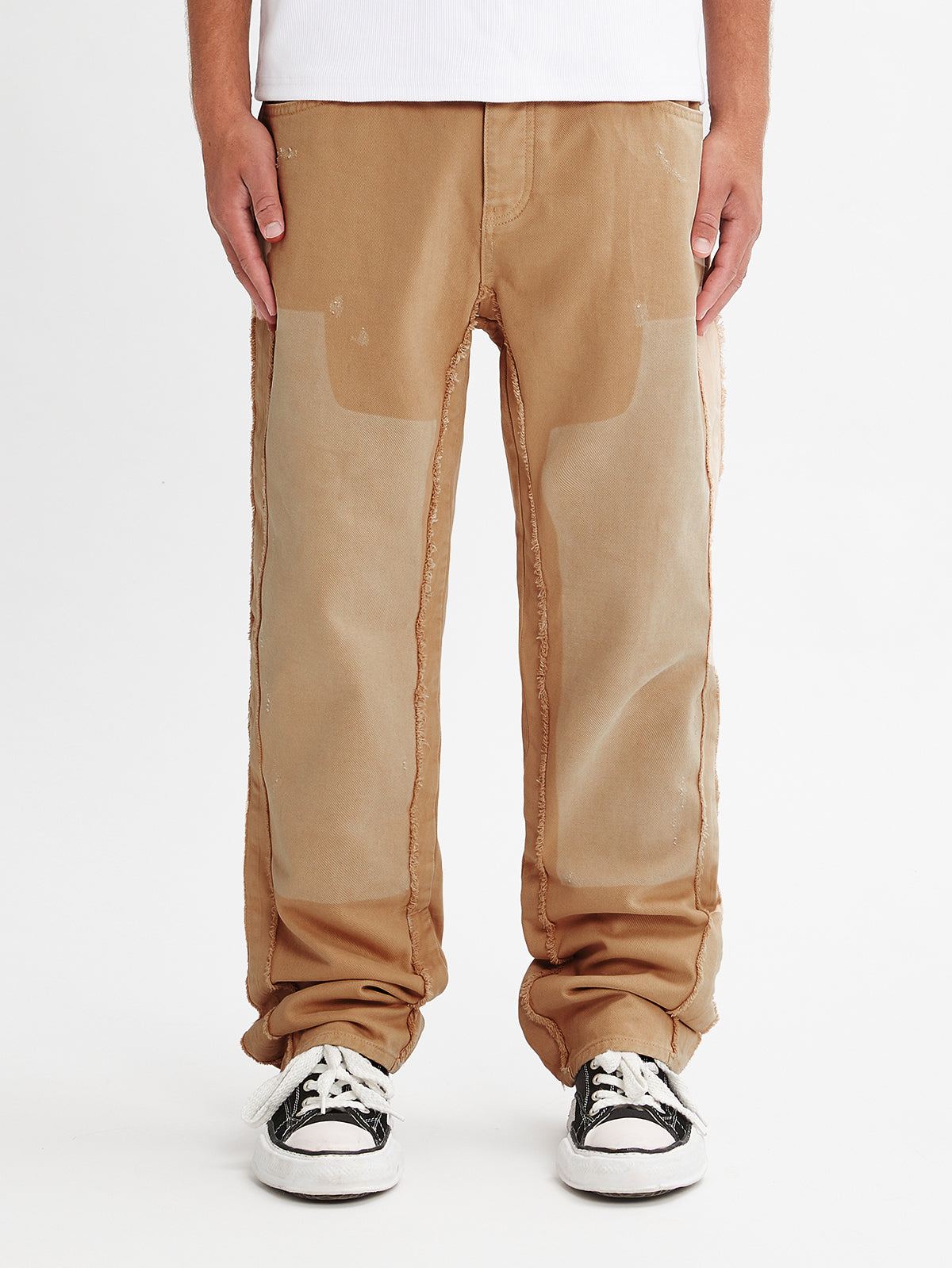 VINTAGE FLARED CARPENTER - BROWN