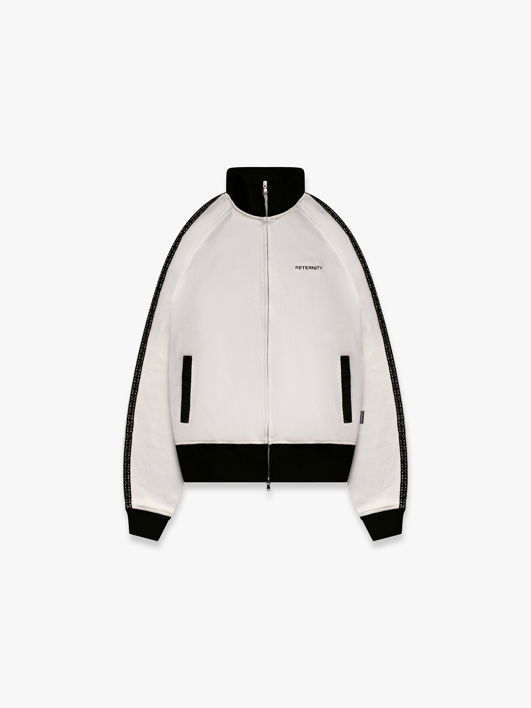 STUDIO KNIT TRACK JACKET - CREAM