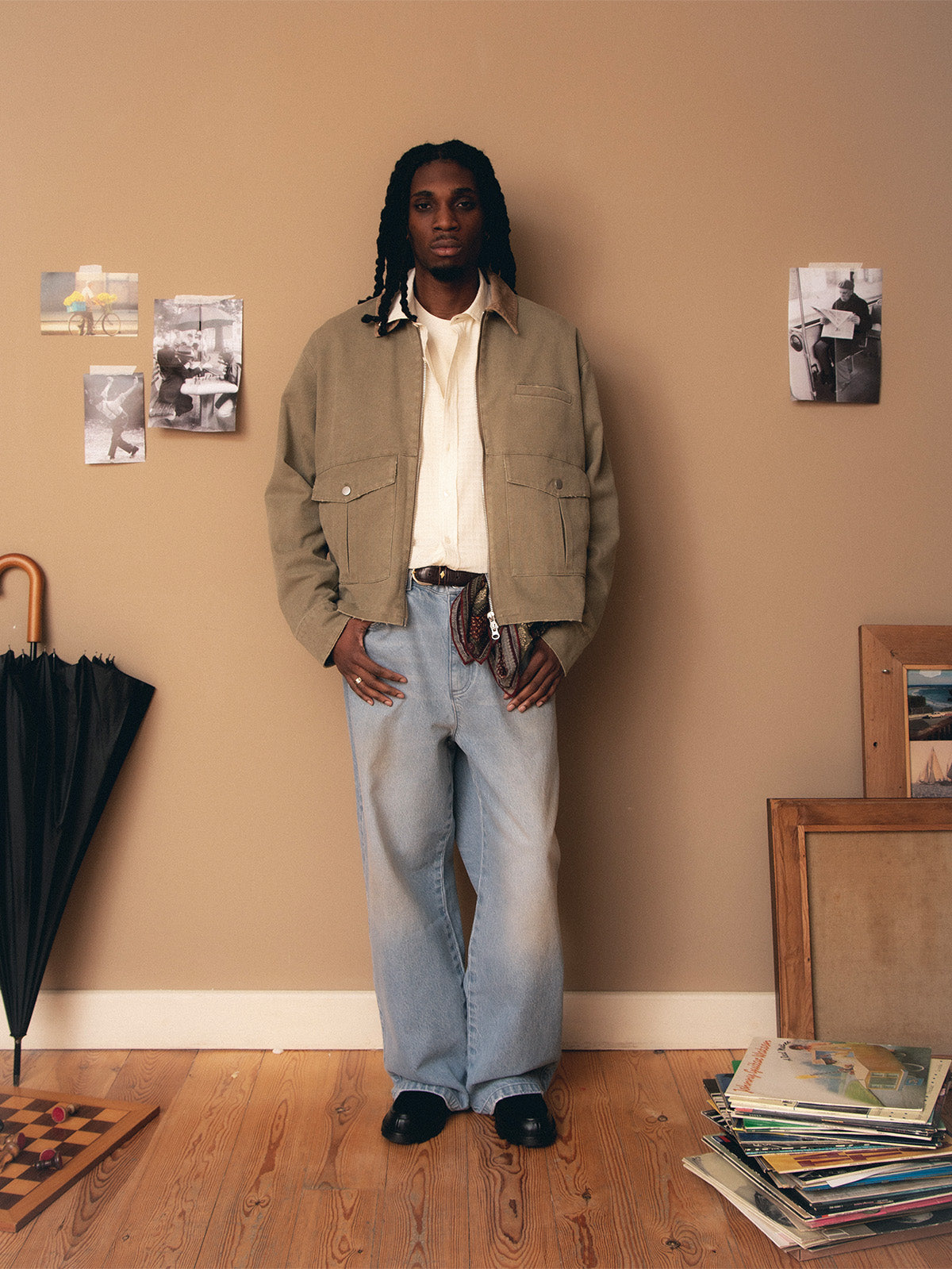 POMPEII X RETERNITY WORKWEAR JACKET - WASHED GREEN