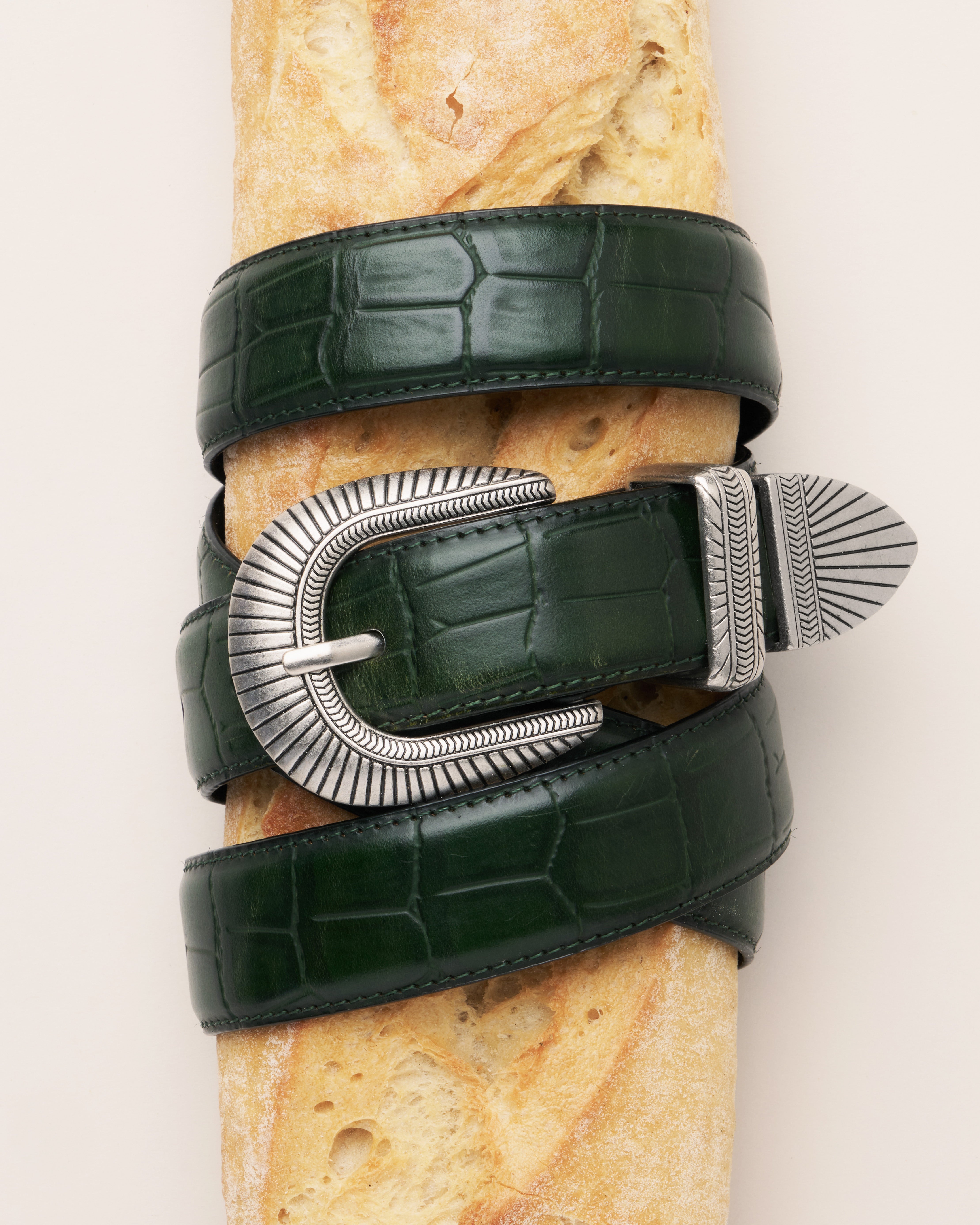 RETERNITY CROCO BELT - GREEN