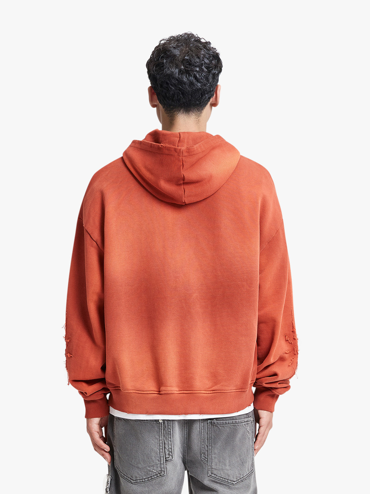 VINTAGE ZIP HOODIE - WASHED RED