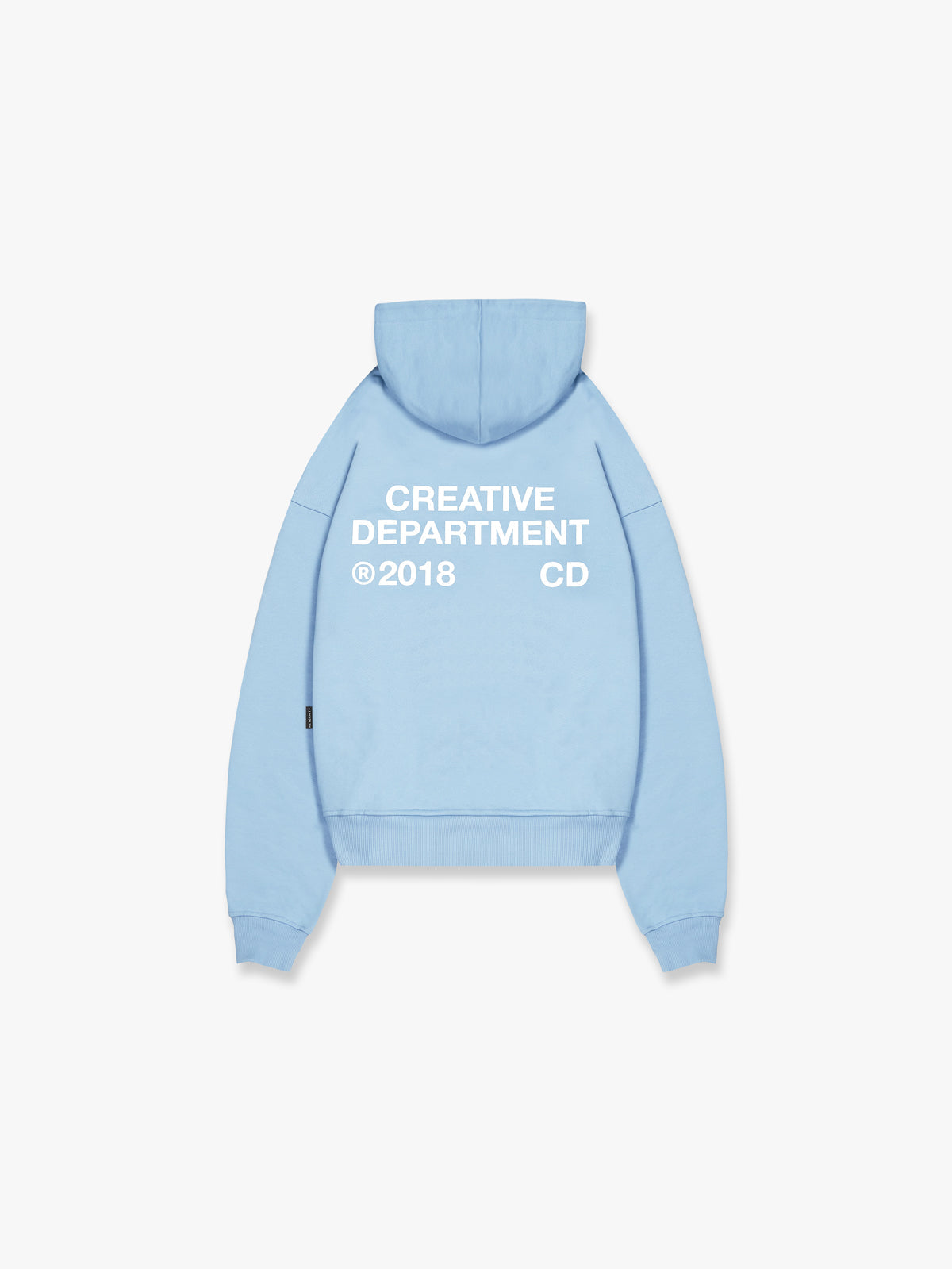 CREATIVE DEPT ZIP HOODIE - LIGHT BLUE