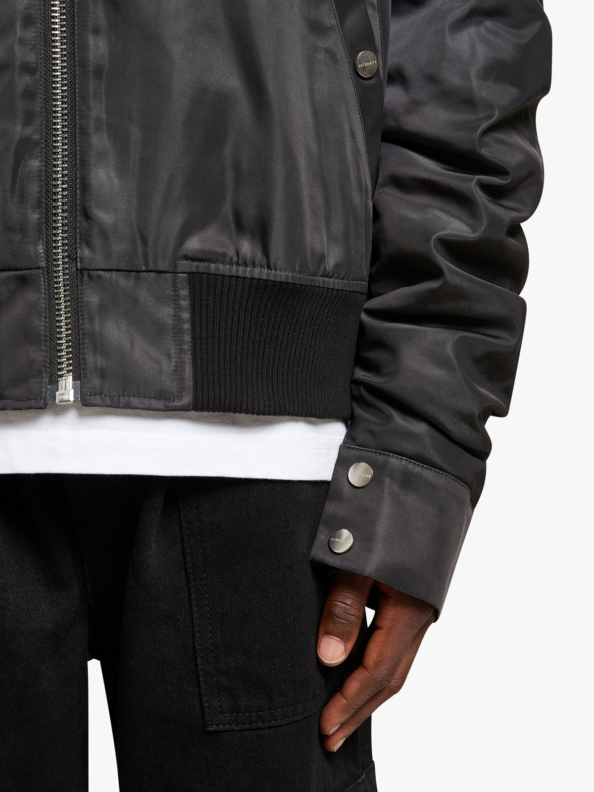 BOMBER JACKET ‘RETERNITY’ - WASHED BLACK